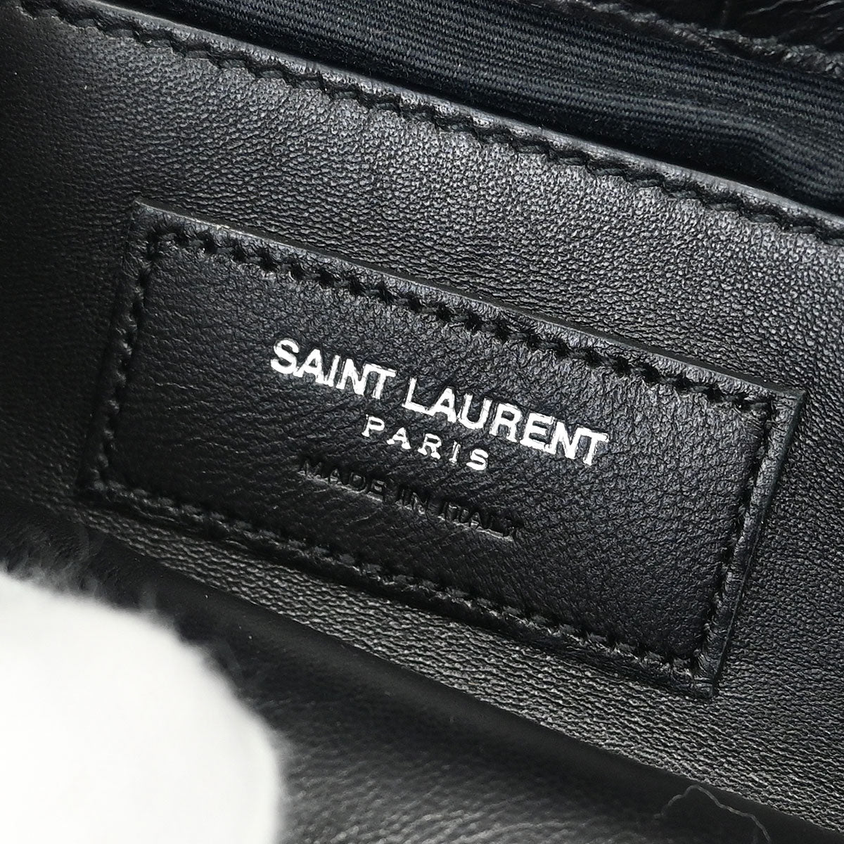 Saint Laurent * Black College 2way Shoulder Handbag