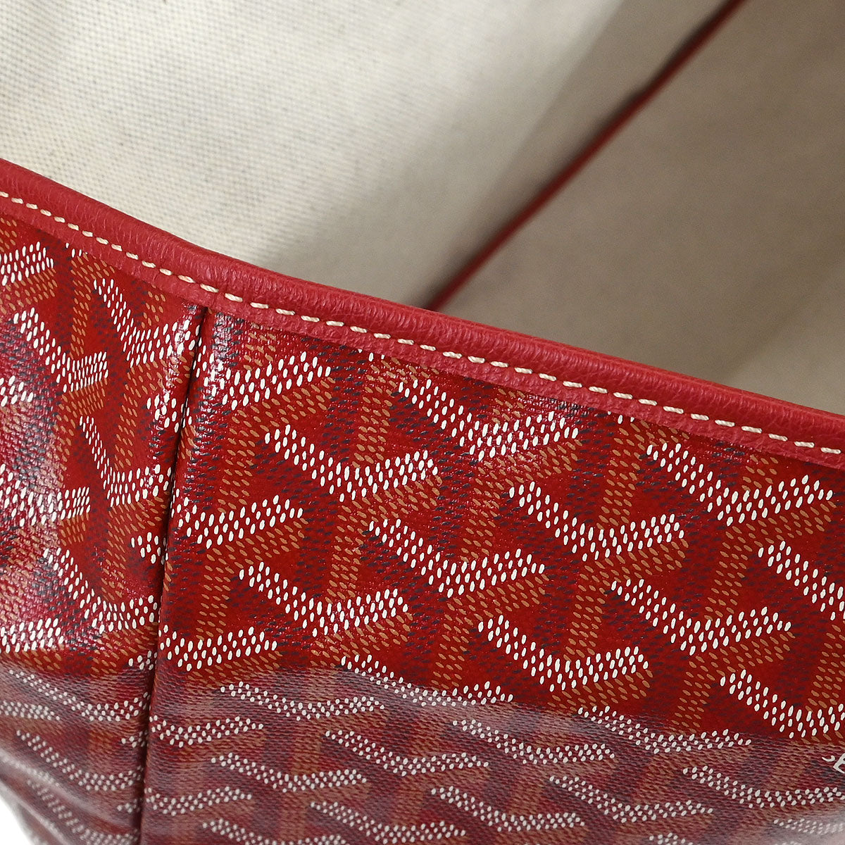 Goyard Red St.Louis GM Tote Bag