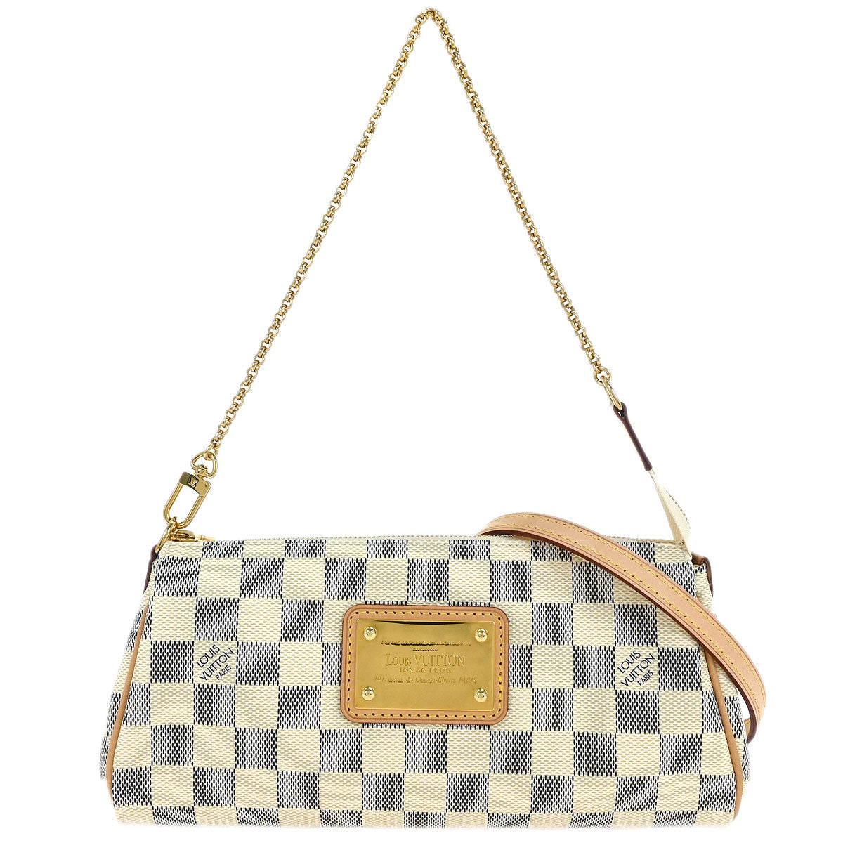 Louis Vuitton Damier Azur Eva 2way Shoulder Chain Handbag N55214