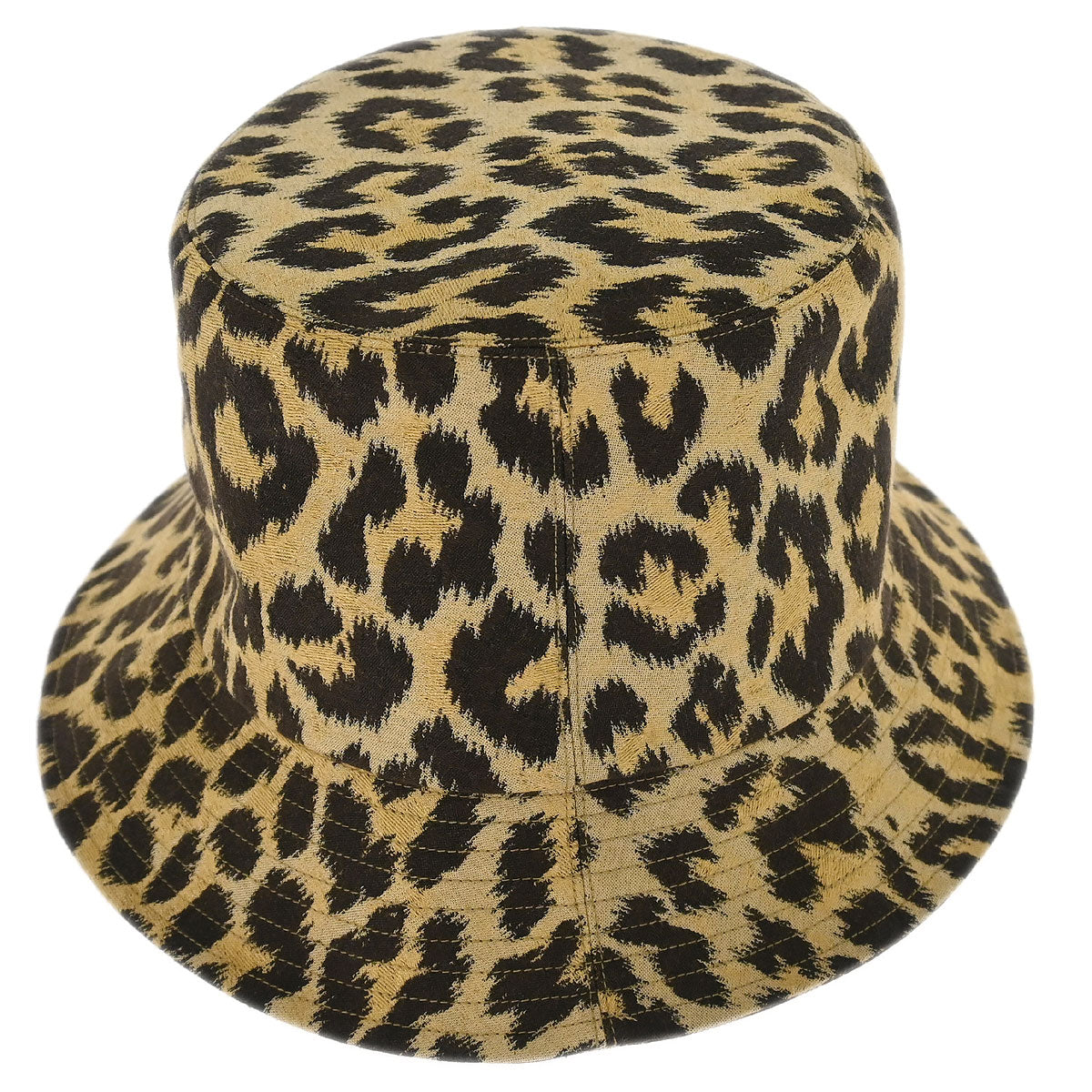 Christian Dior Beige Brown Leopard Bucket Hat #58