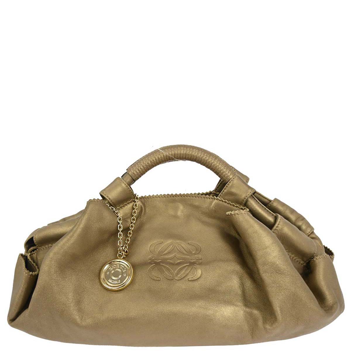 Loewe Gold Lambskin Nappa Aire Handbag