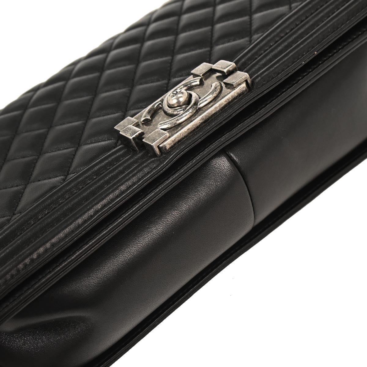 Boy Chanel Black Lambskin Medium Shoulder Bag