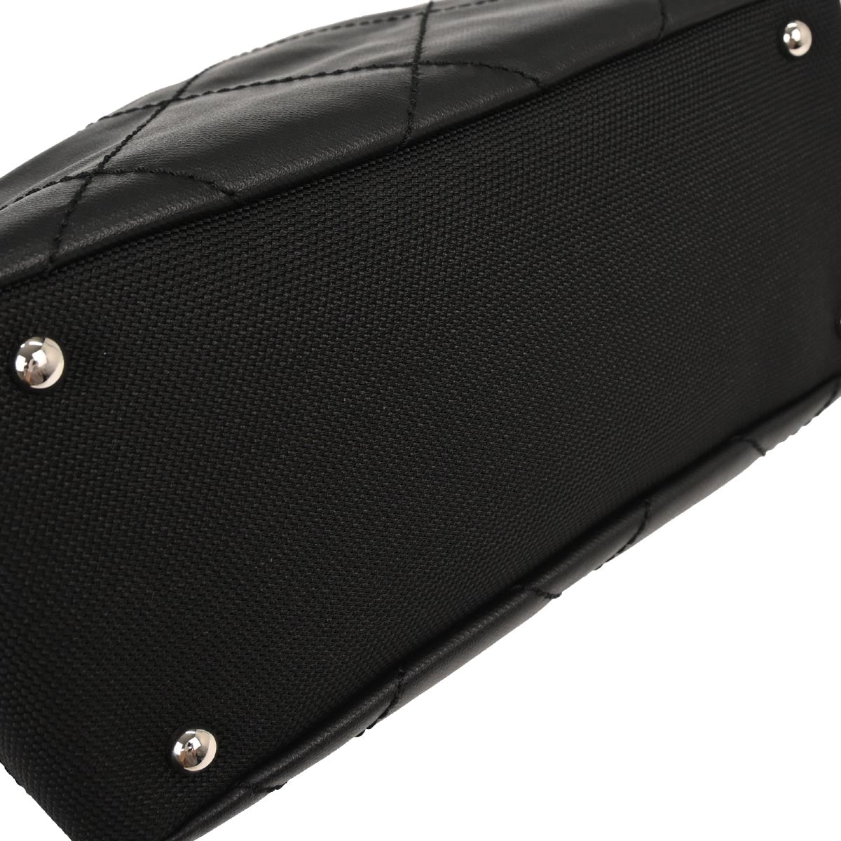 Chanel Black Canvas Paris-Biarritz Tote PM Handbag