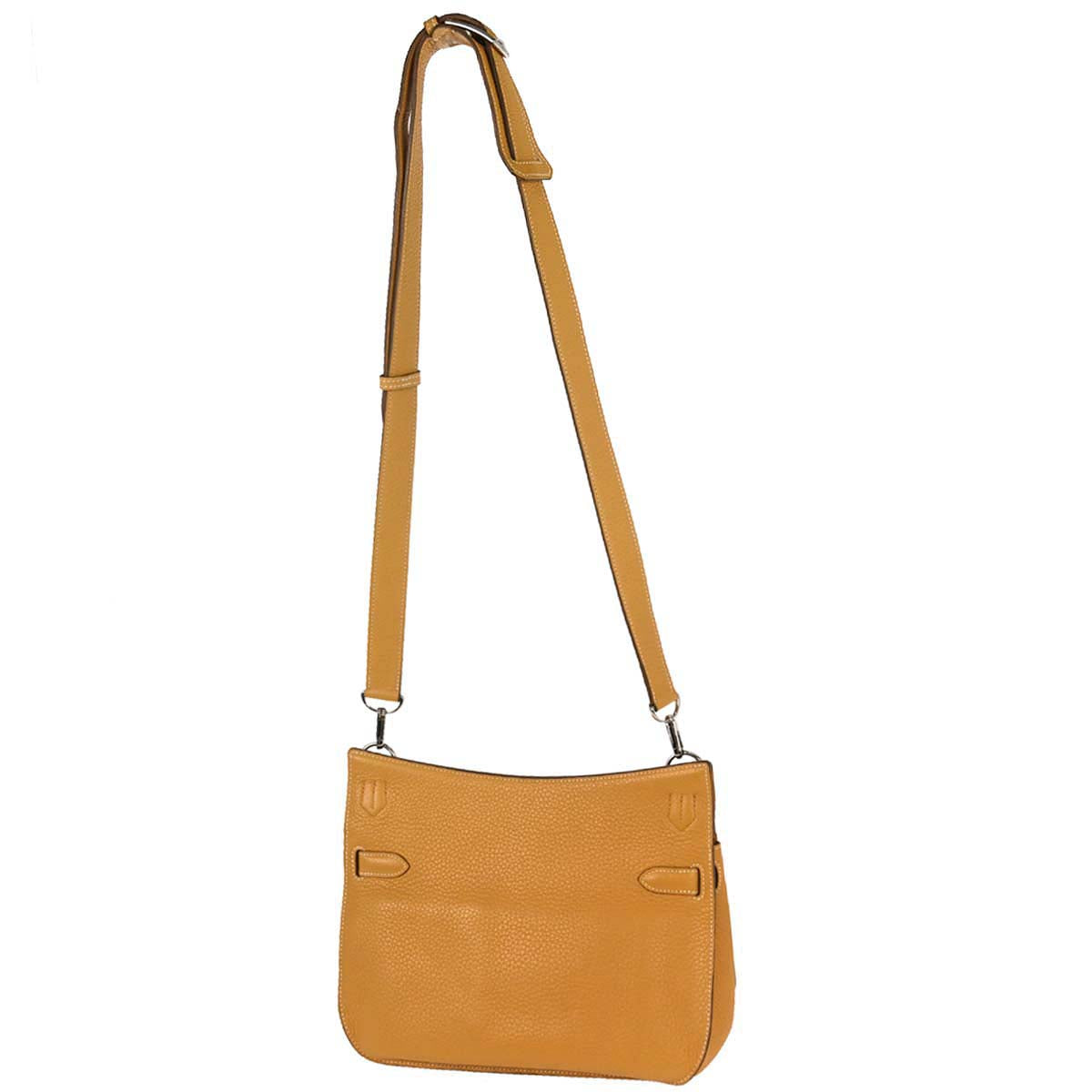 Hermes Moutarde Taurillon Clemence Jypsiere 28 Shoulder Bag