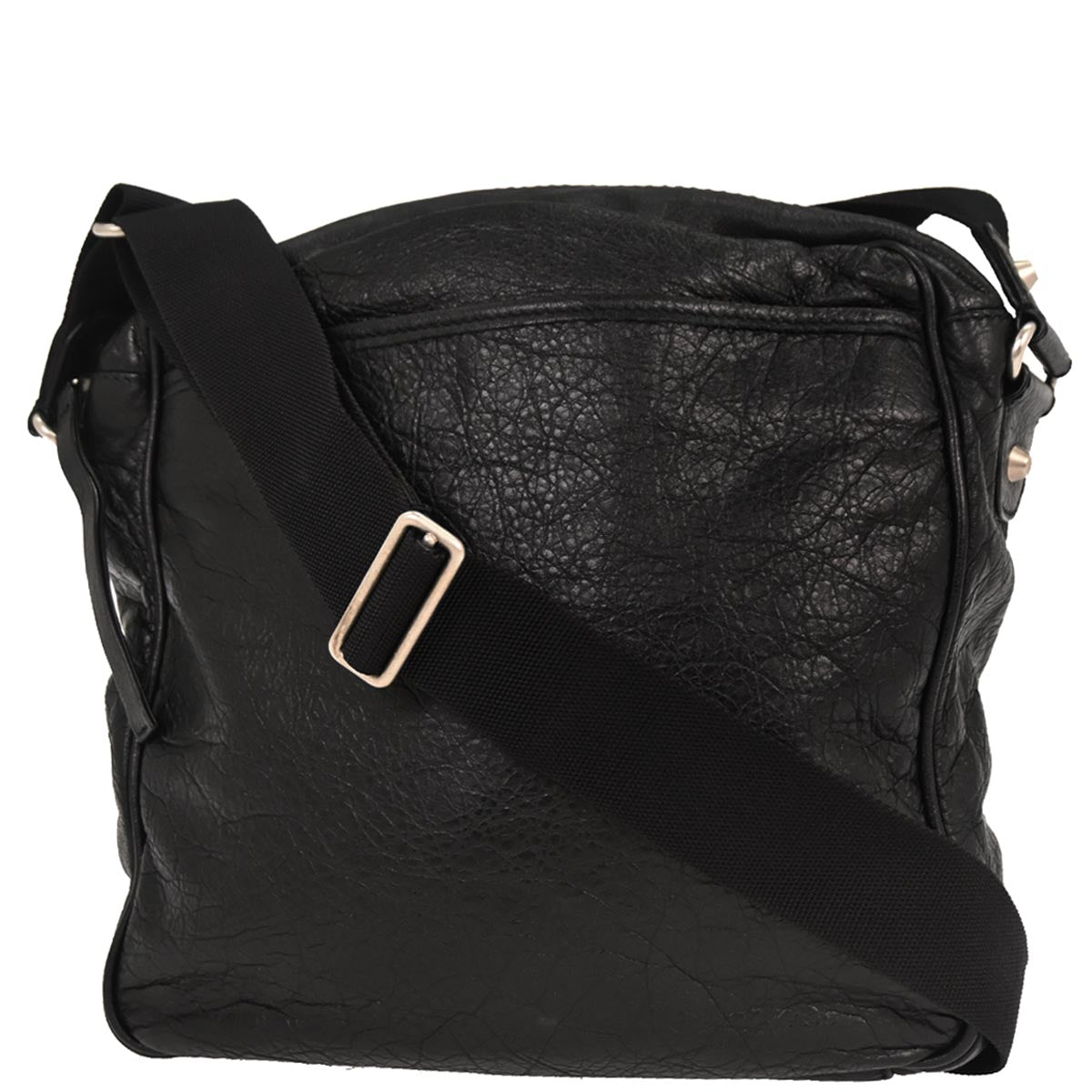 Balenciaga Black Leather Daily Shoulder Bag