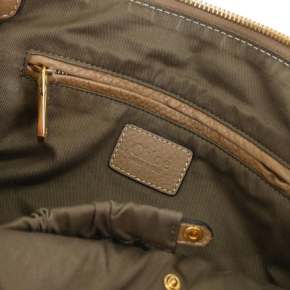 Chloe Brown Leather Marcie 2way Shoulder Handbag