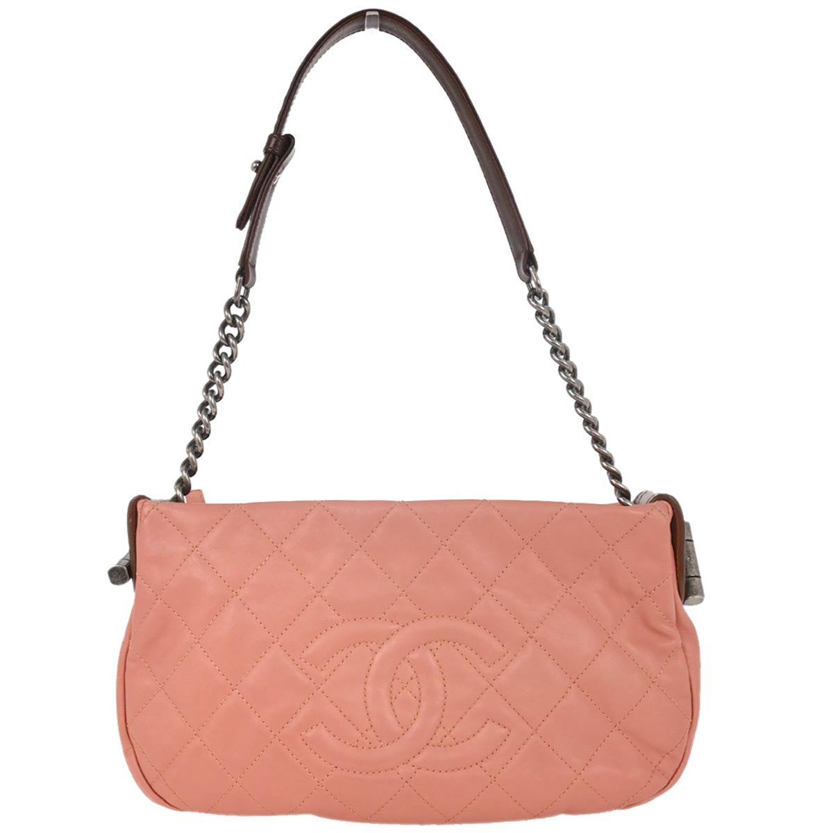 Chanel Pink Calfskin Handbag