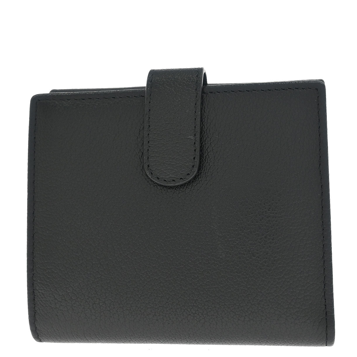 Chanel Black Calfskin Camellia Bifold Wallet