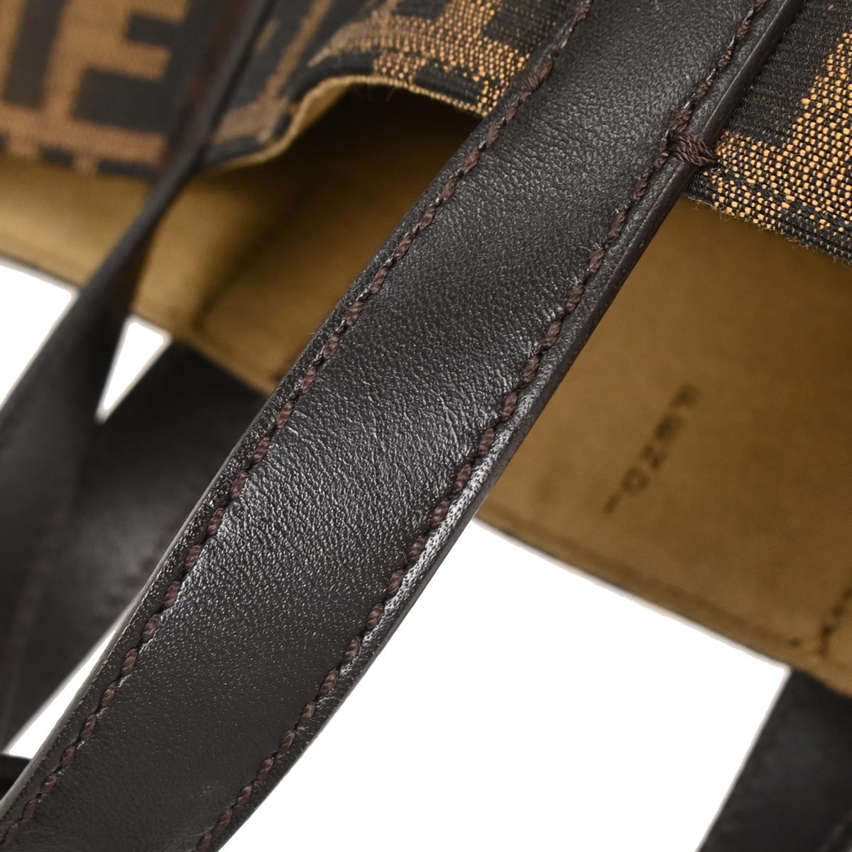 Fendi Brown Canvas Zucca Tote Handbag