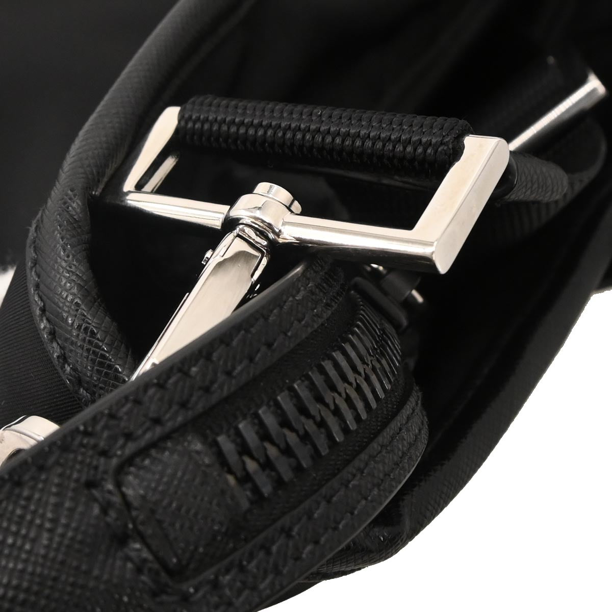 Prada Black Nylon 2way Shoulder Tote Handbag