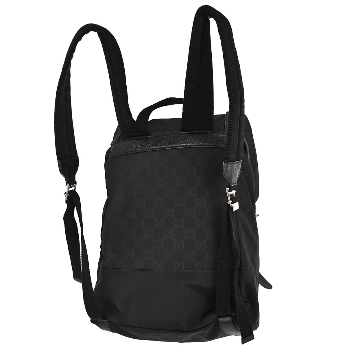 Gucci Black Nylon GG Daypack Backpack