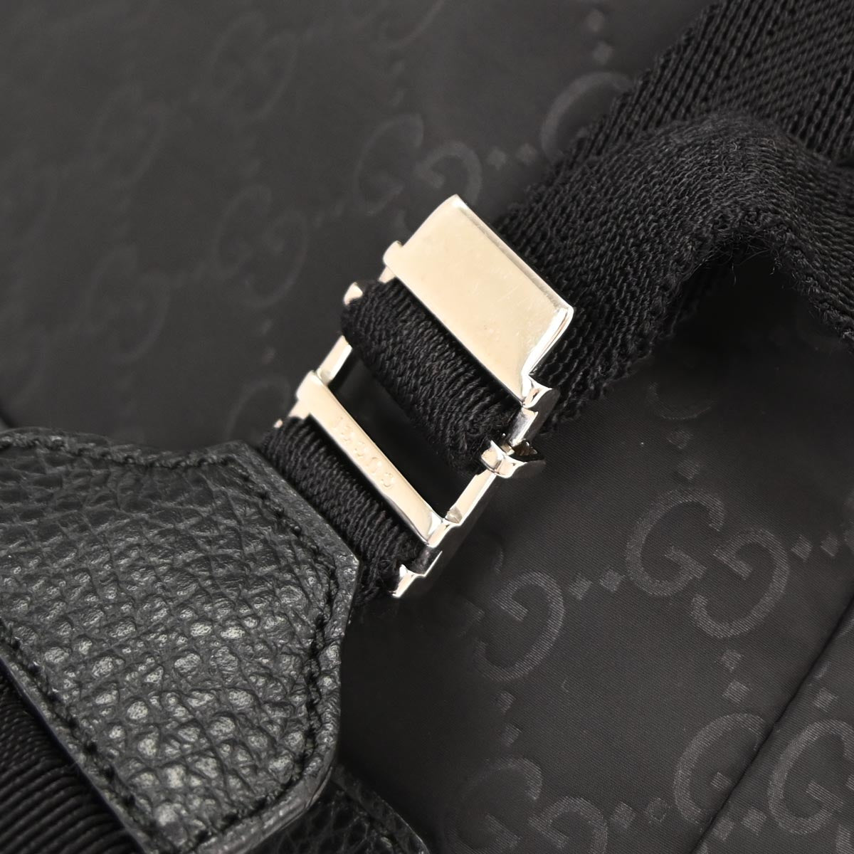 Gucci Black Nylon GG Daypack Backpack