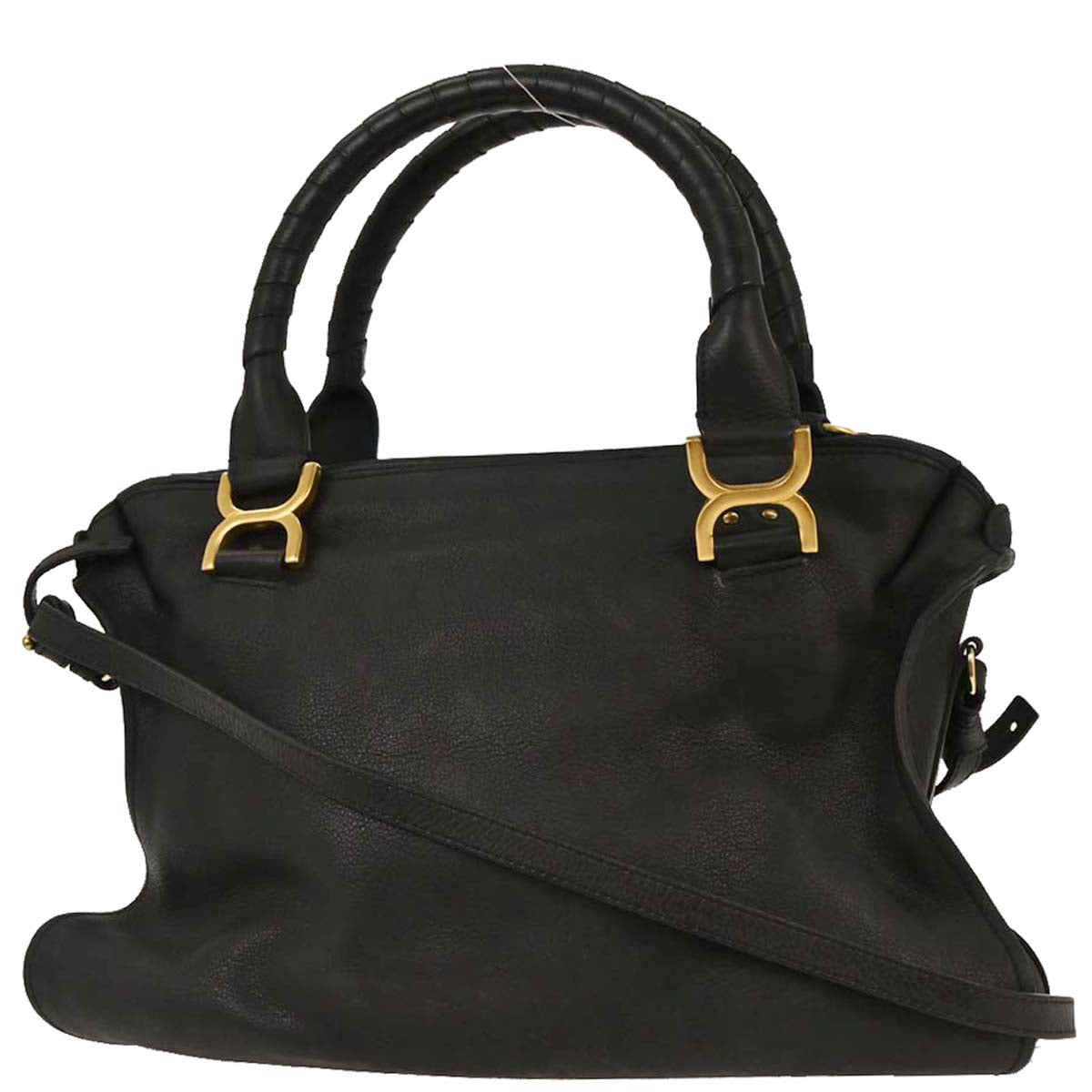 Chloe Black Marcie 2way Shoulder Handbag
