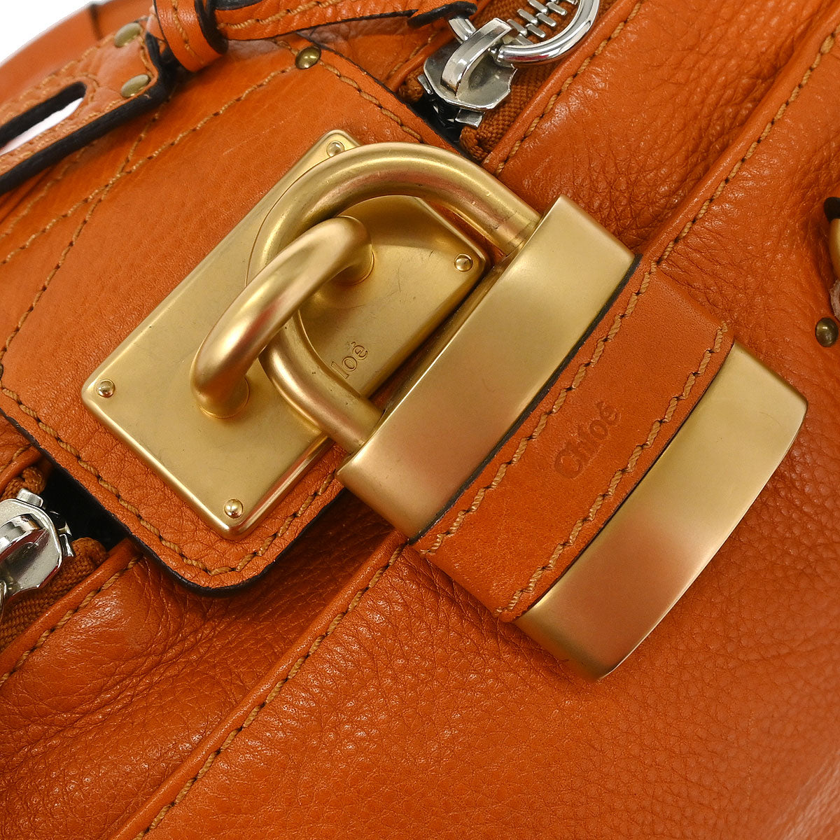 Chloe Orange Paddington Medium Handbag