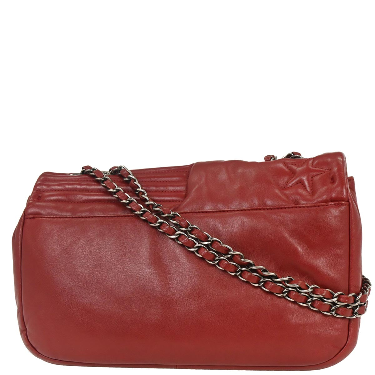 Chanel Red Lambskin Paris Dallas Stars and Stripes Flap Bag Shoulder Bag