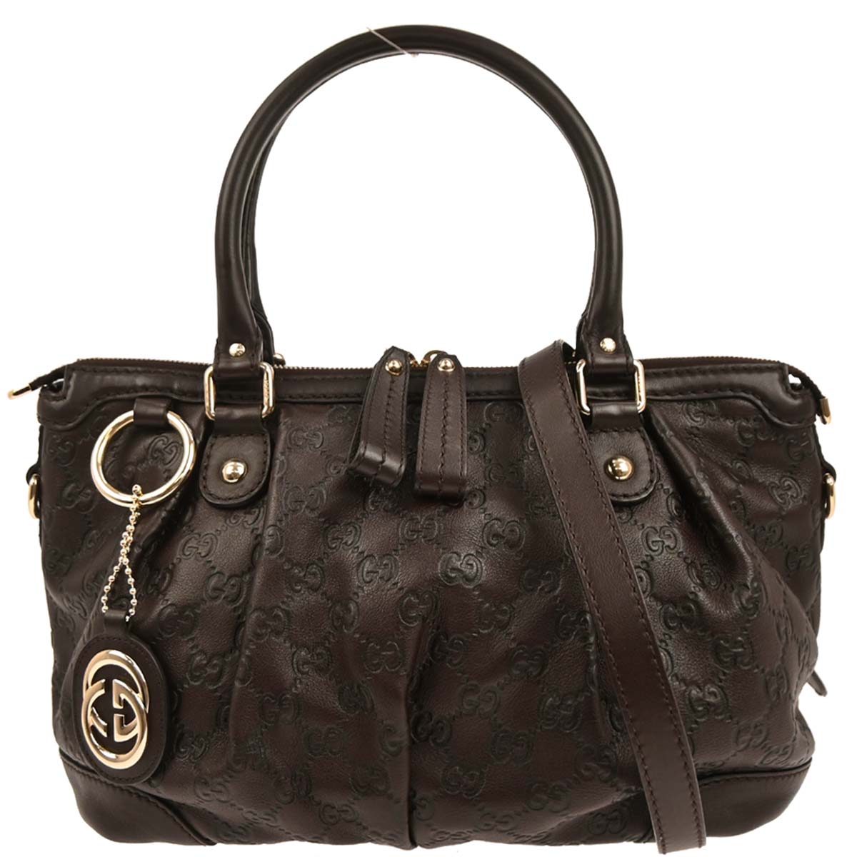Gucci Brown Guccissima Sukey 2way Shoulder Handbag
