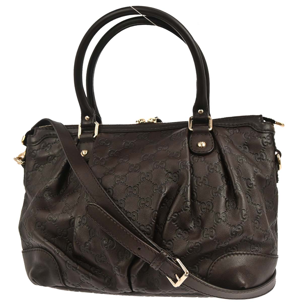 Gucci Brown Guccissima Sukey 2way Shoulder Handbag