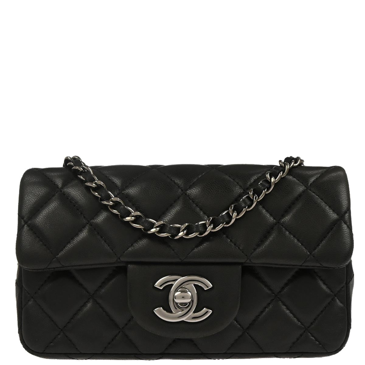 Chanel Black Lambskin Shoulder Bag
