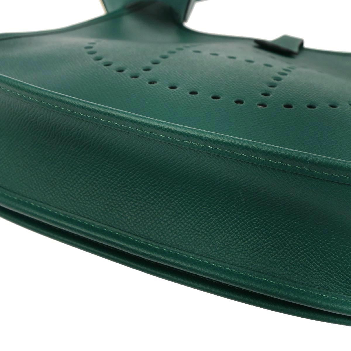 Hermes Malachite Epsom Evelyne 3 29 PM Shoulder Bag