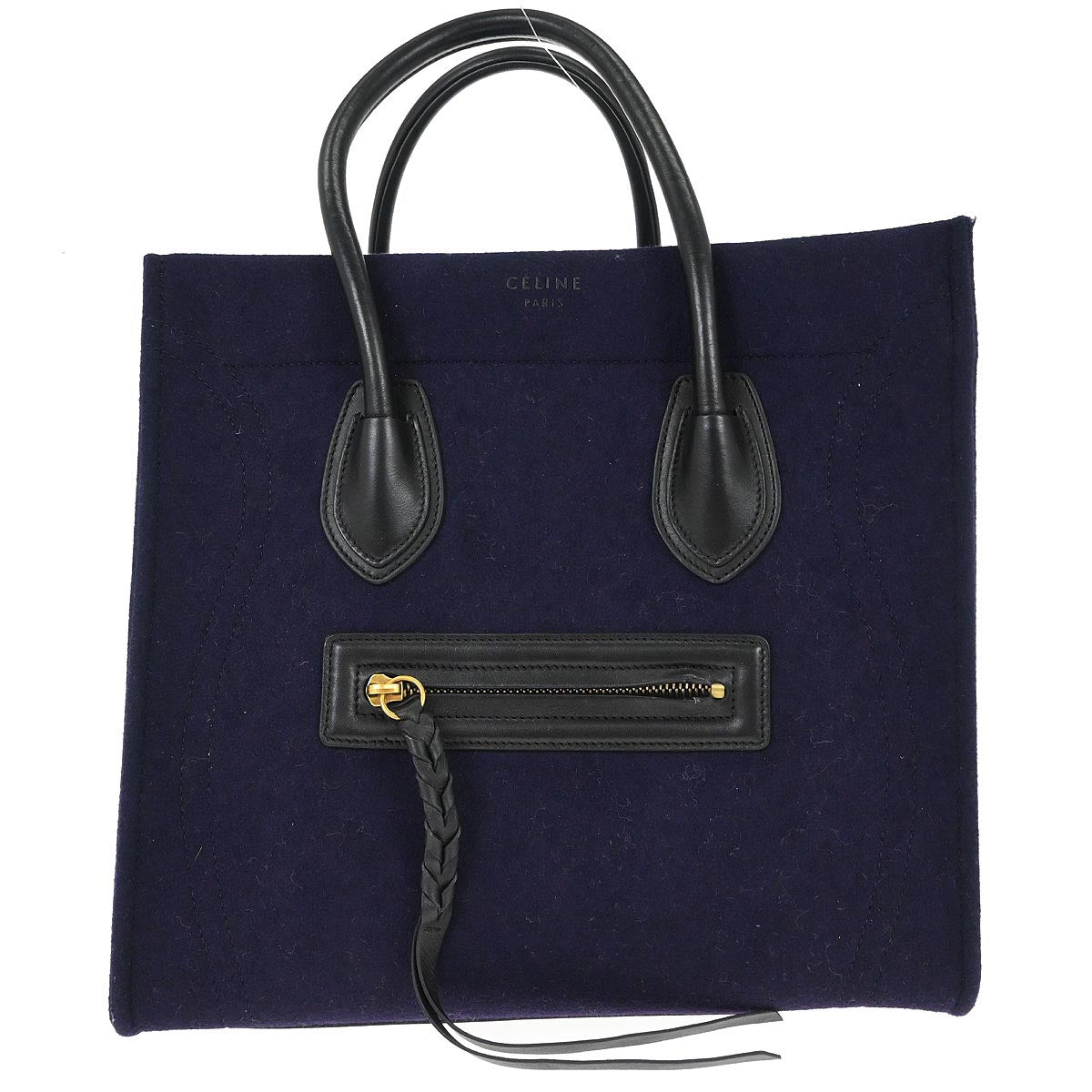 Celine Purple Felt Phantom Luggage Tote Bag