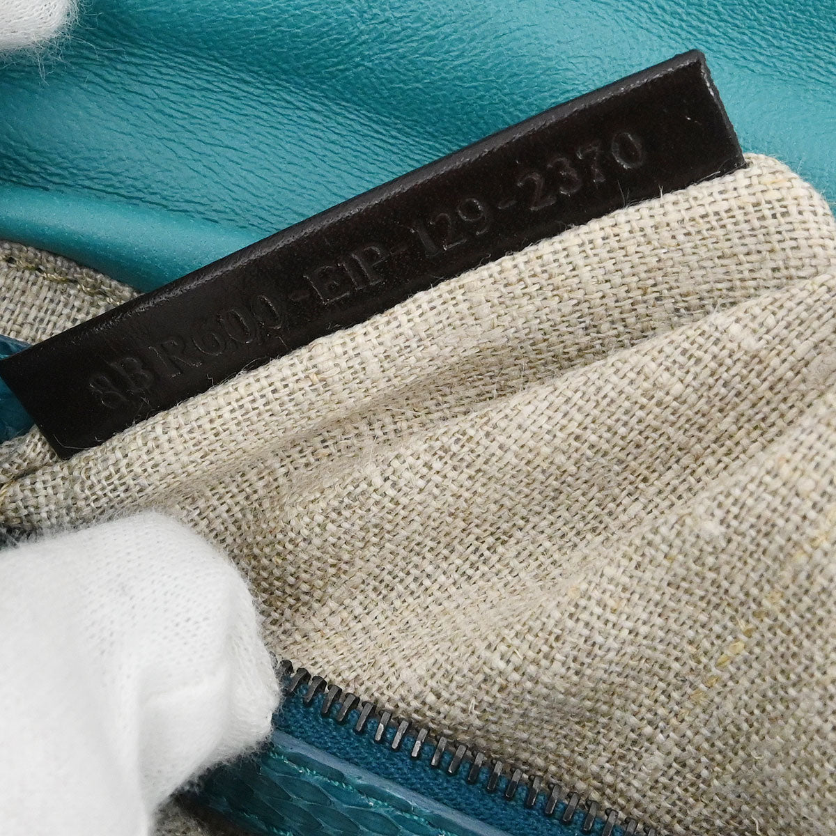 Fendi * Green Pony Hair Python Baguette Handbag