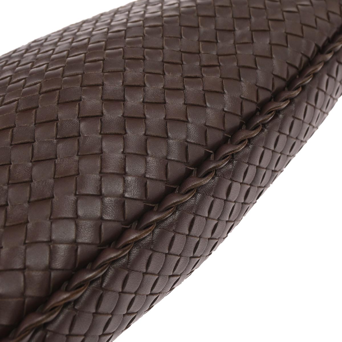 Bottega Veneta Brown Lambskin Intrecciato Hobo Handbag