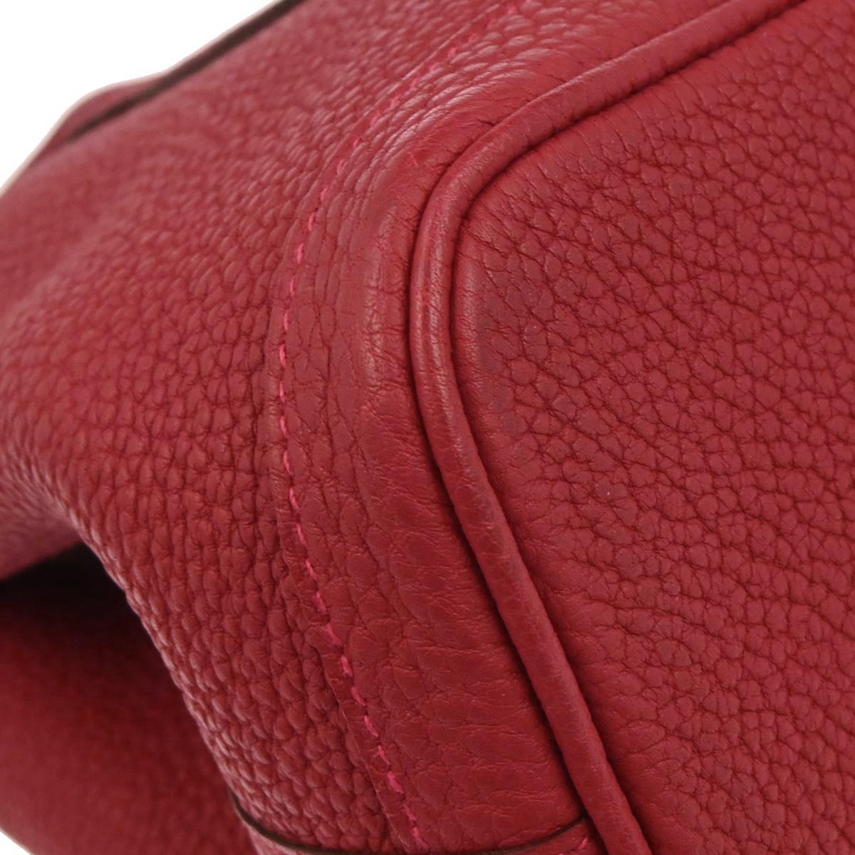 Hermes Rouge Grenade Negonda Garden Party 30 TPM Tote Handbag