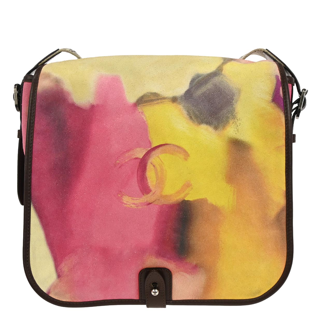Chanel Multicolor Suede Flower Power Messenger Bag