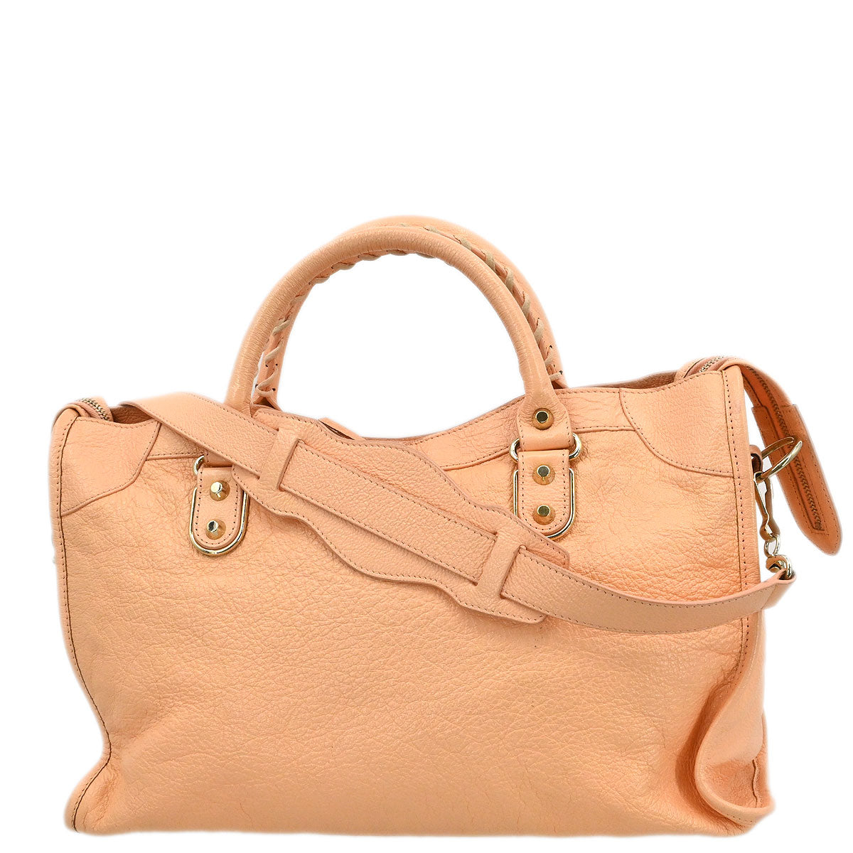 Balenciaga Pink Metallic Edge Classic City Shoulder Handbag