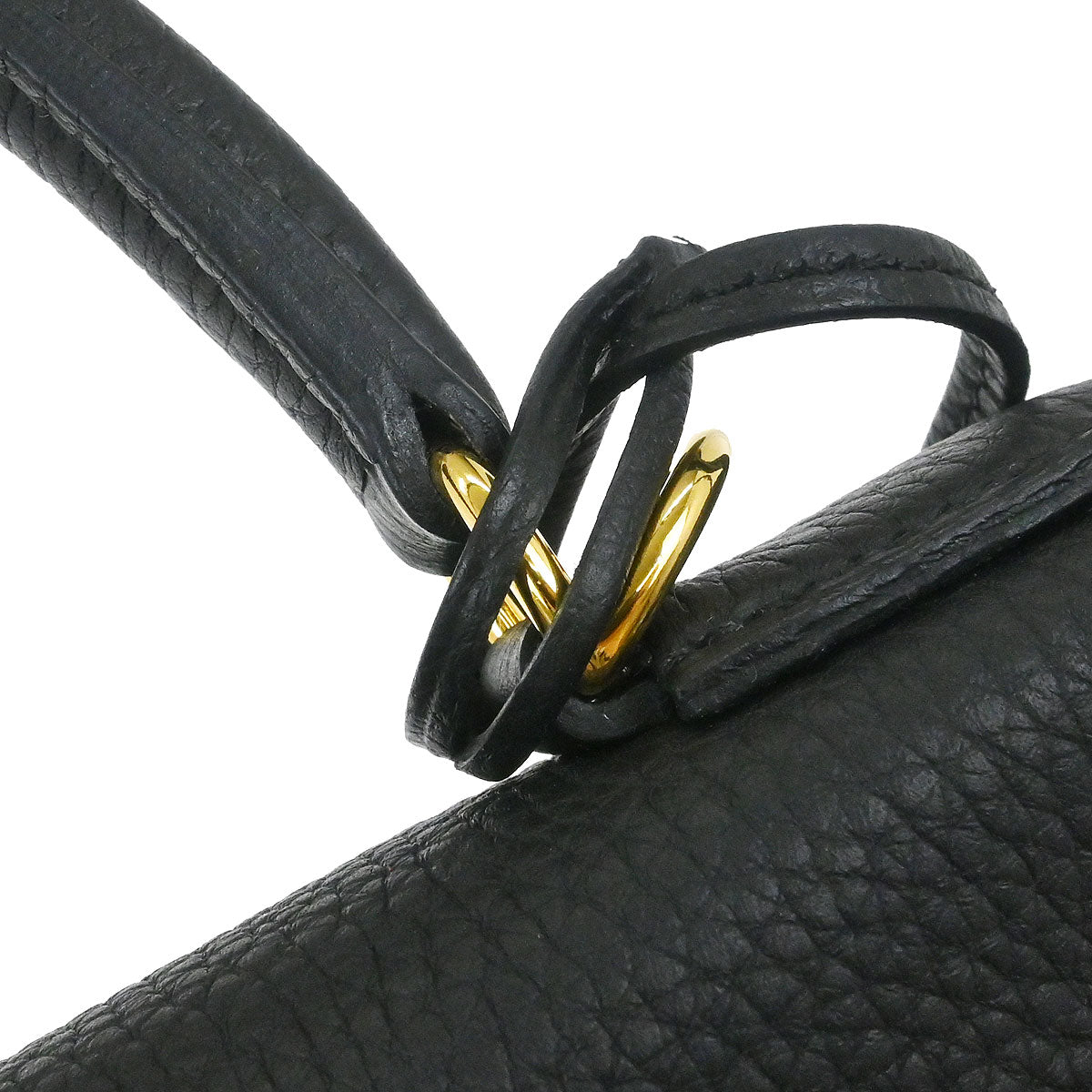 Hermes Black Togo Kelly 28 Retourne 2way Shoulder Handbag