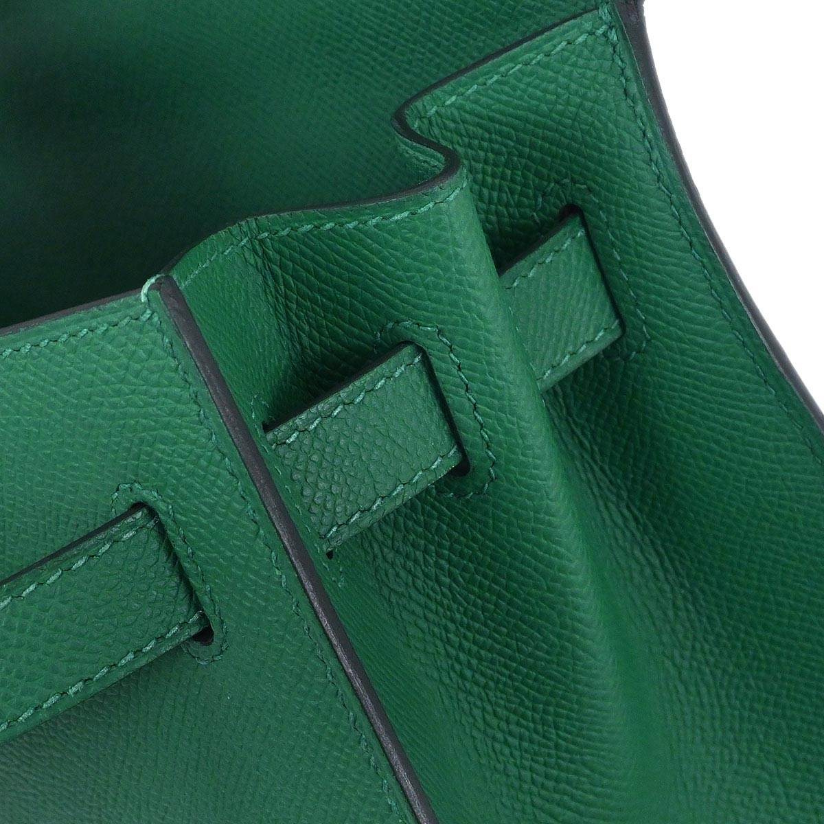 Hermes Vert Vertigo Epsom Kelly 32 Sellier 2way Shoulder Handbag