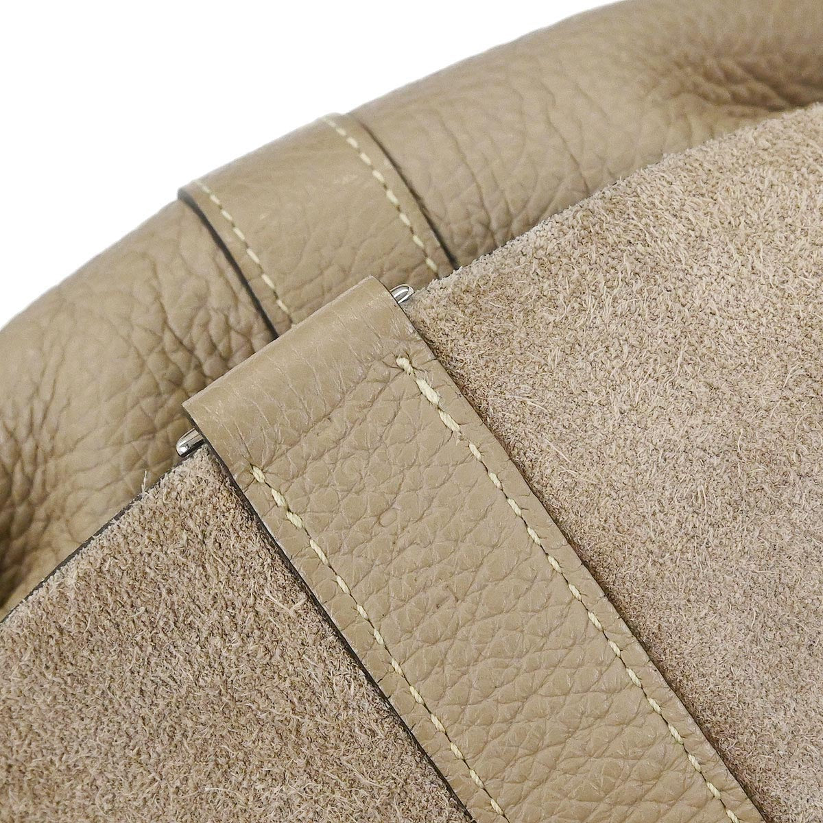 Hermes Tourterelle Gray Taurillon Clemence Picotin Lock TGM