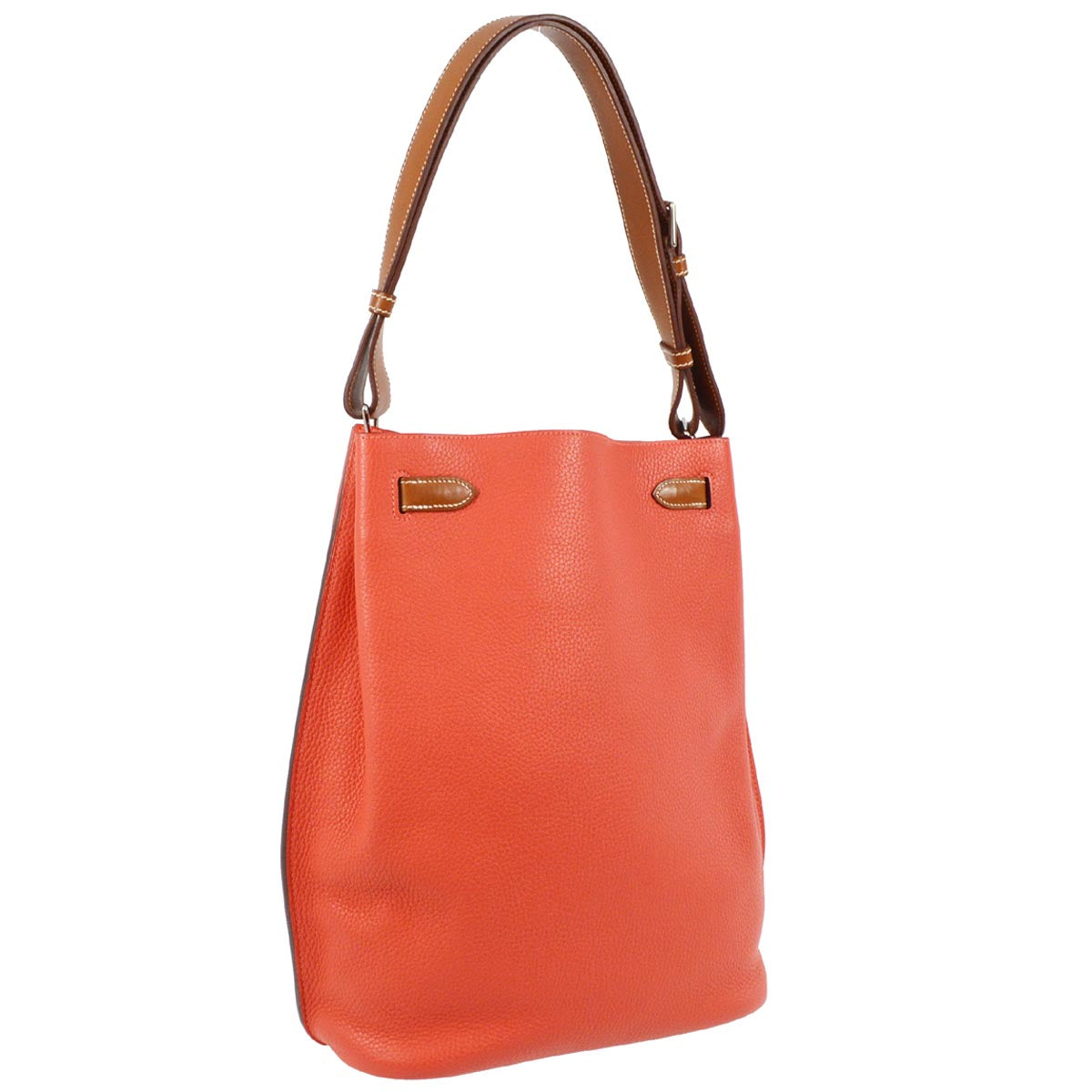 Hermes 2015 Rouge Pivoine Taurillon Clemence So Kelly 26 Shoulder Bag