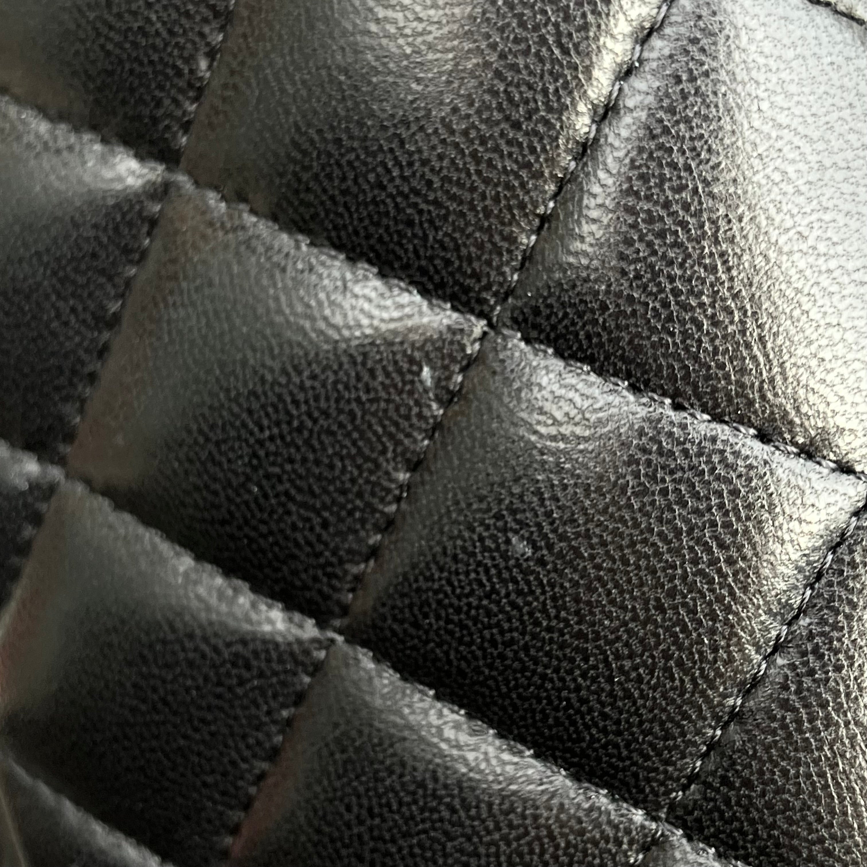 Chanel Black Lambskin Small Classic Double Flap Shoulder Bag