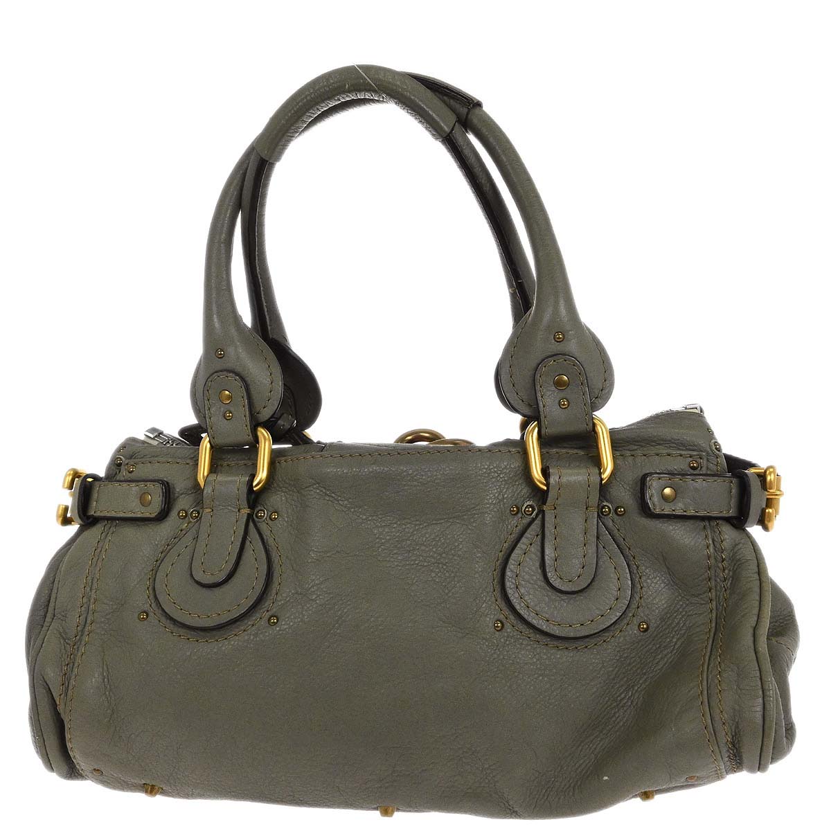 Chloe Khaki Paddington Medium Handbag