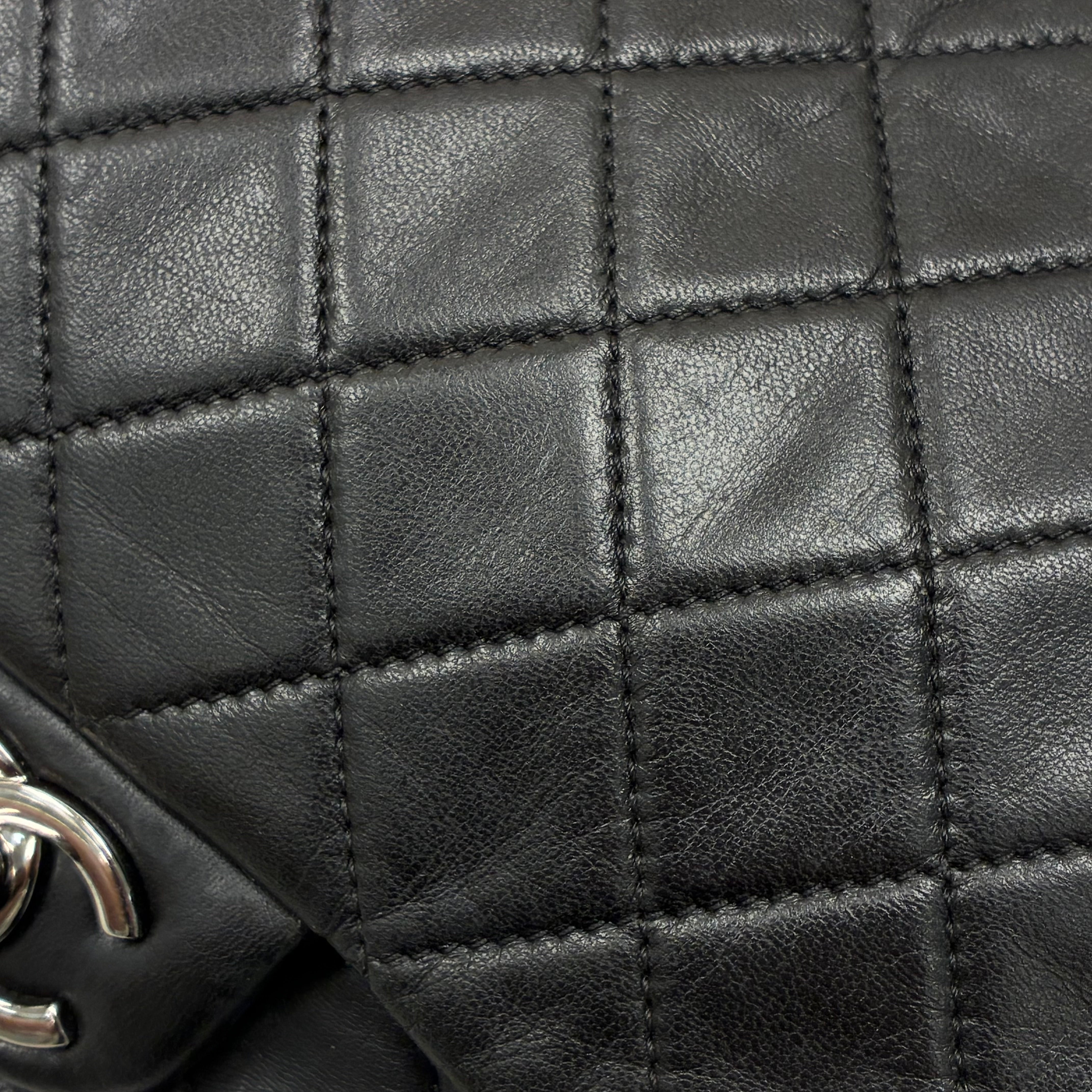 Chanel 2012-2013 Black Lambskin Large Hula Hoop Handbag