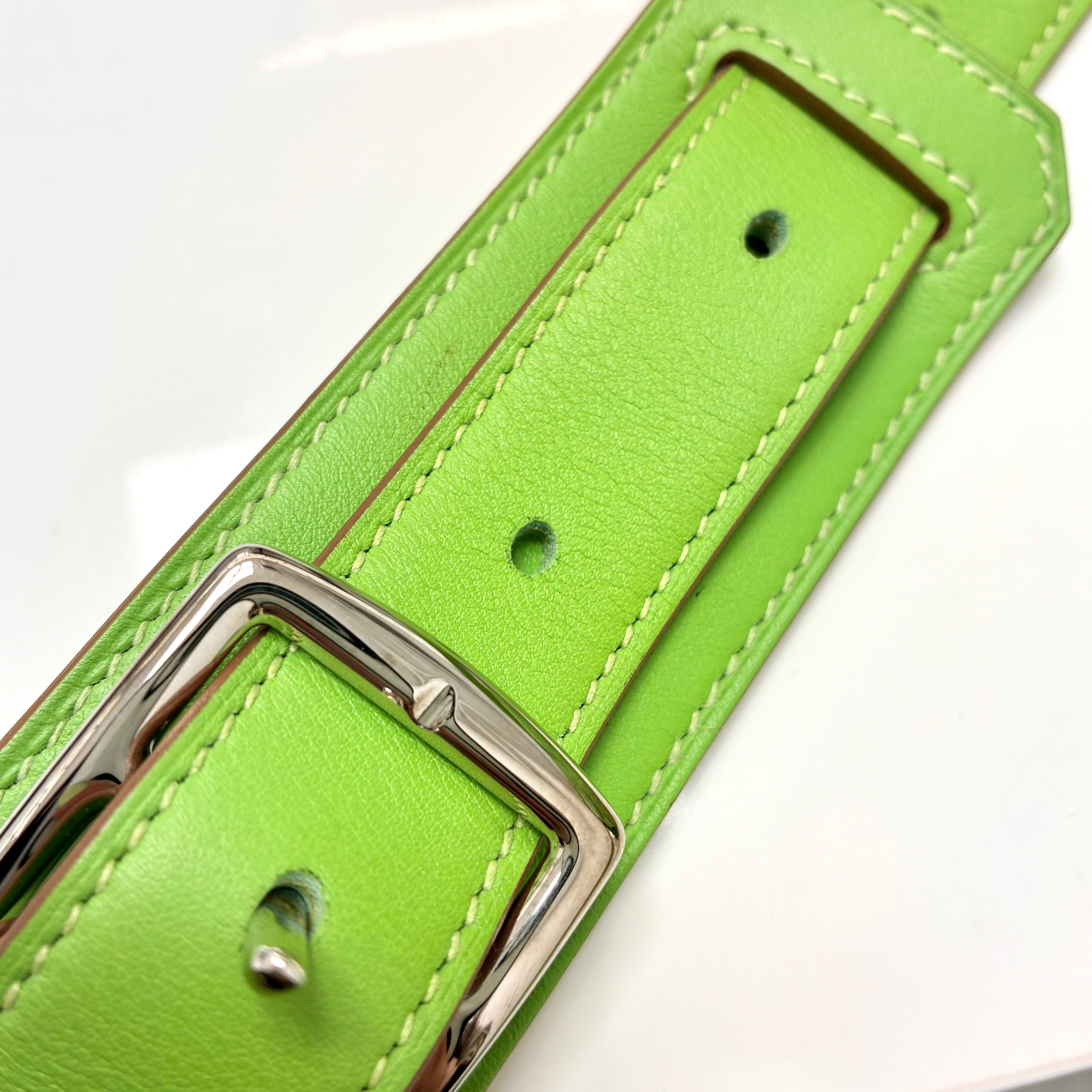 Hermes Apple Green Swift Jypsiere 28 Shoulder Bag
