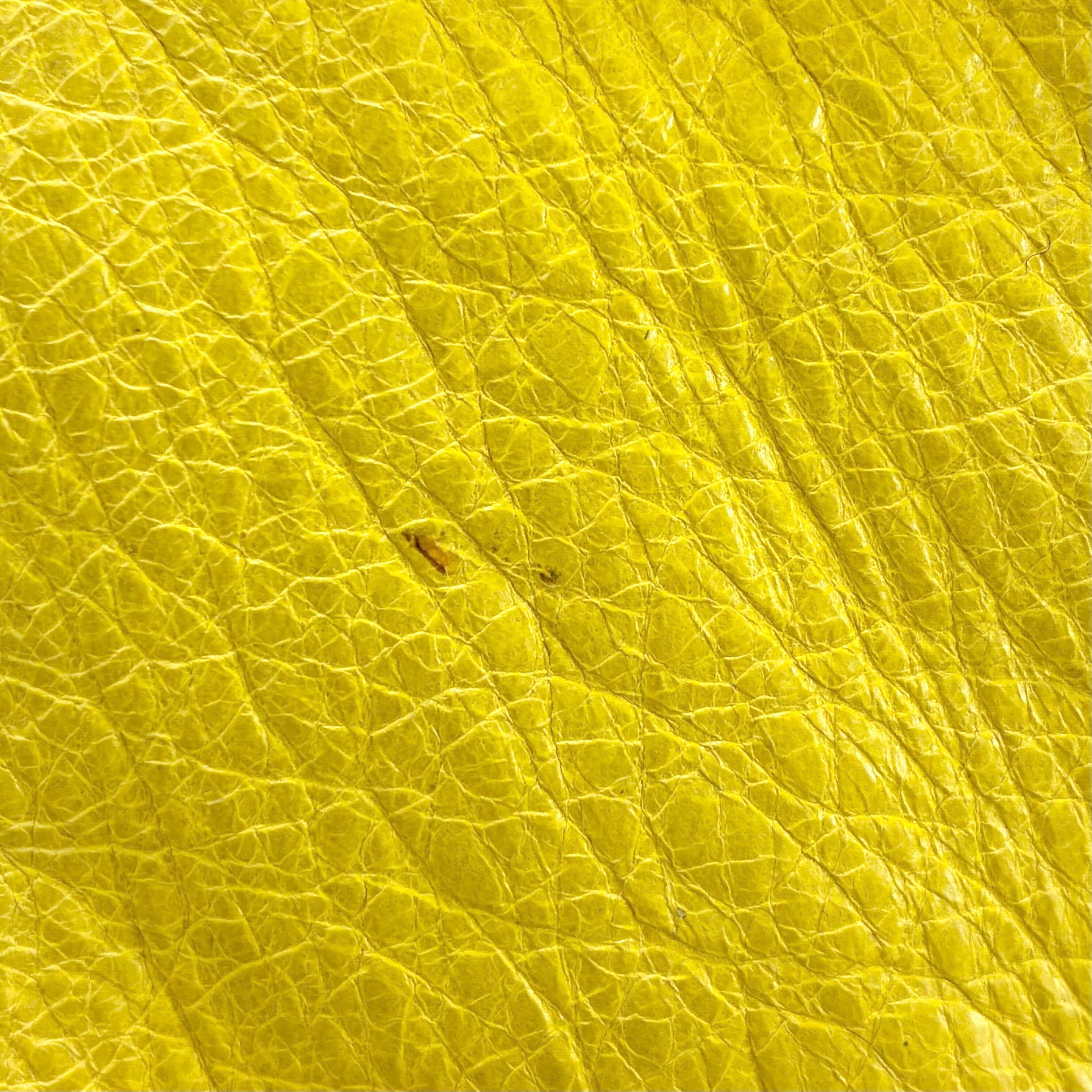 Balenciaga Yellow Lambskin The Day Handbag