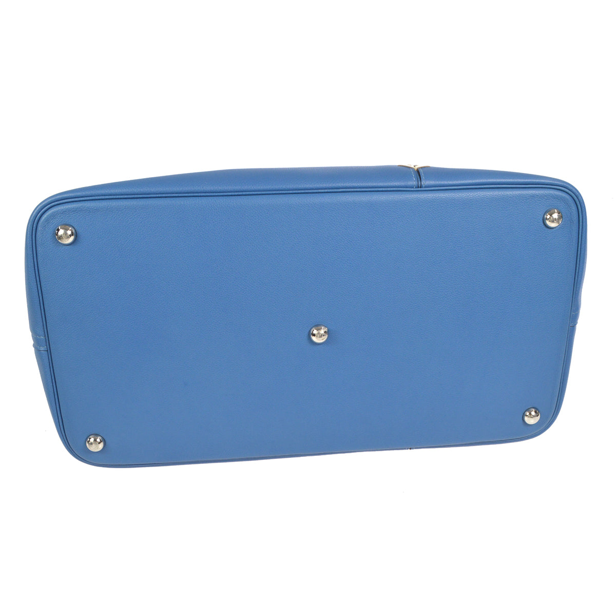 Hermes 2018 Bolide 1923 45 Baseball Handbag Blue Evercolor