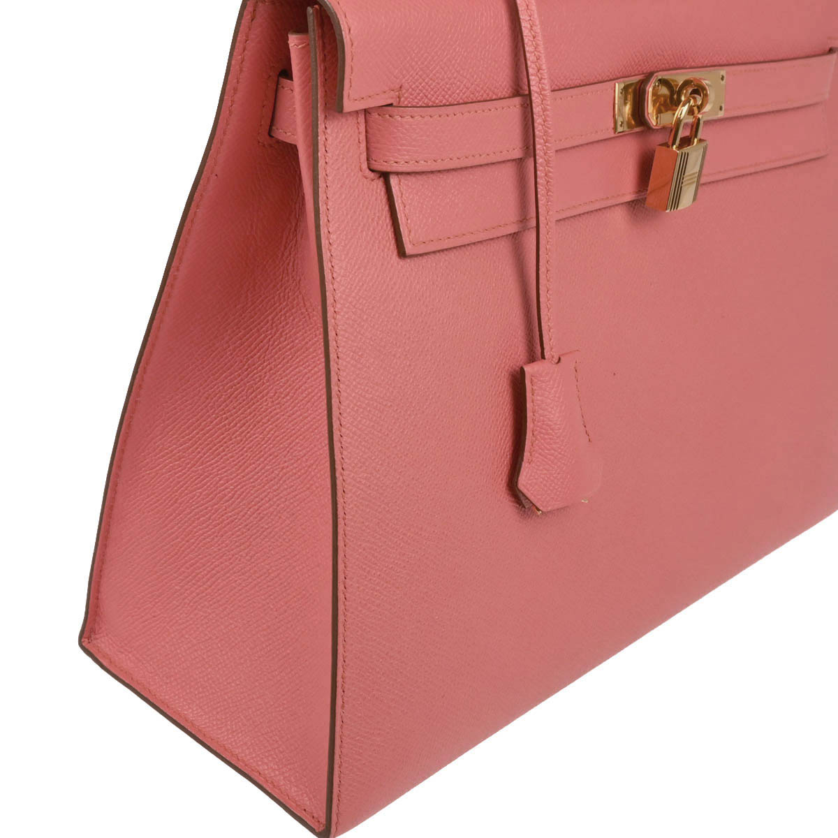 Hermes 2014 Rouge Pivoine Epsom Kelly 32 Sellier 2way Shoulder Handbag
