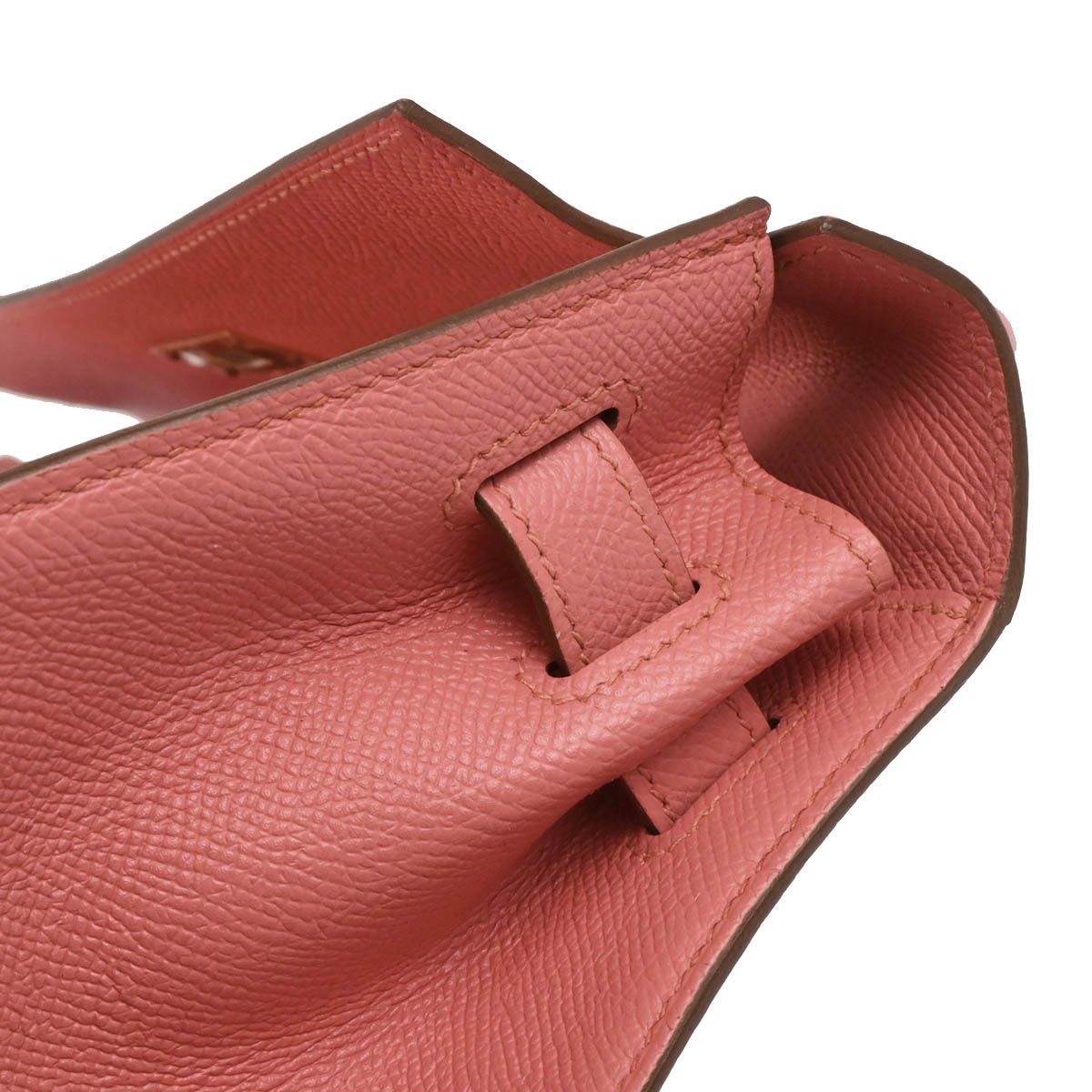 Hermes 2014 Rouge Pivoine Epsom Kelly 32 Sellier 2way Shoulder Handbag