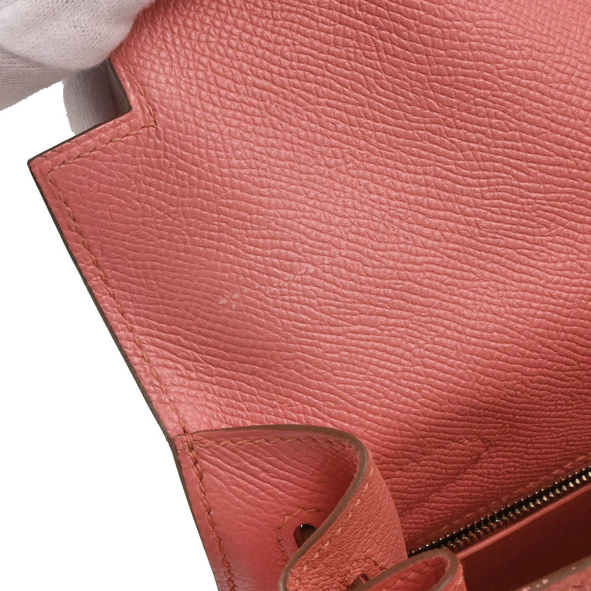 Hermes 2014 Rouge Pivoine Epsom Kelly 32 Sellier 2way Shoulder Handbag