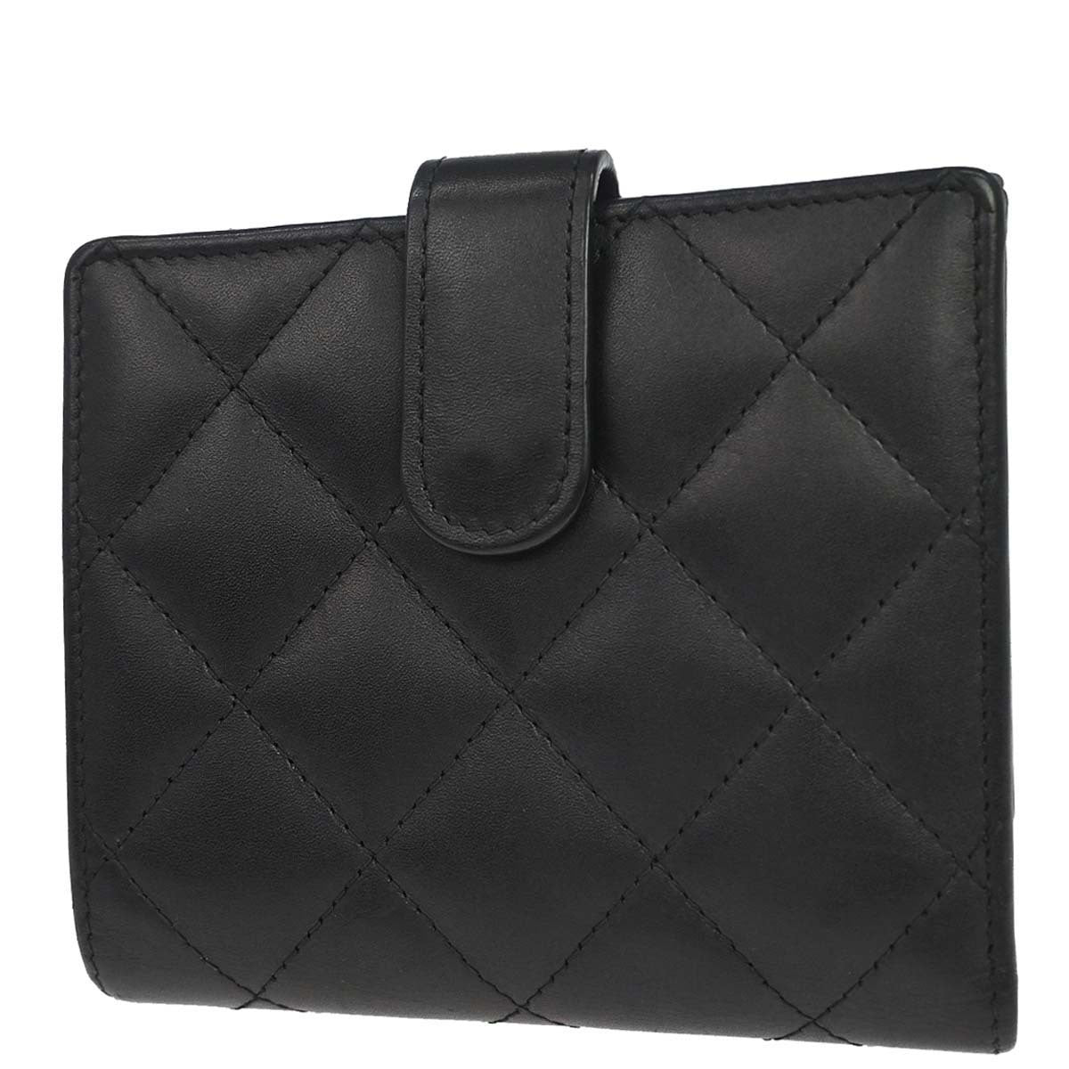 Chanel 2012-2013 Black Calfskin Cambon Ligne Bifold Wallet