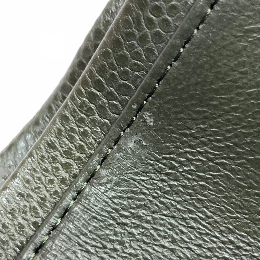 Chanel 2010-2011 Green Caviar Medium Classic Double Flap Shoulder Bag