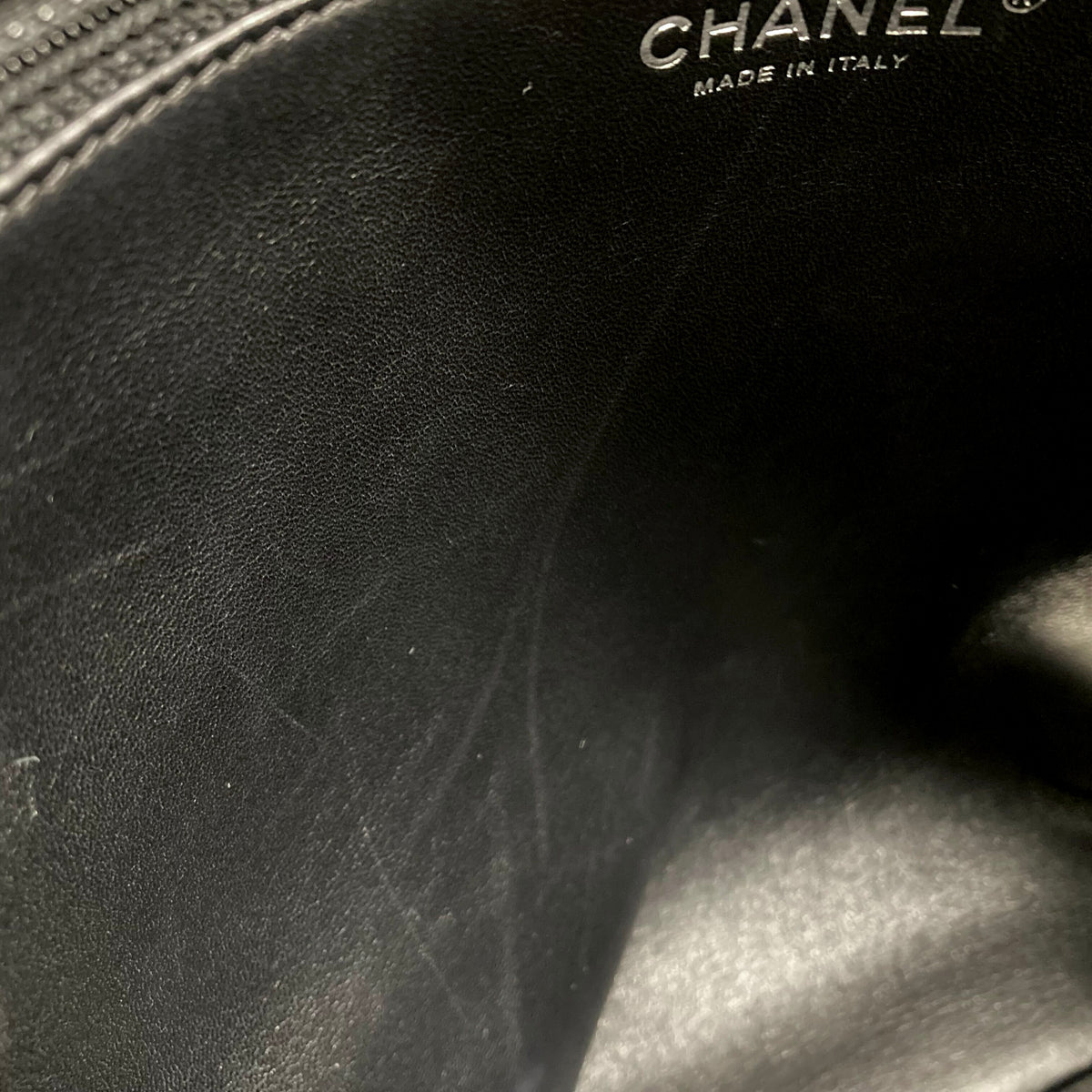 Chanel 2014-2015 Black Wool Lambskin 2way Shearling Comic Tote Handbag
