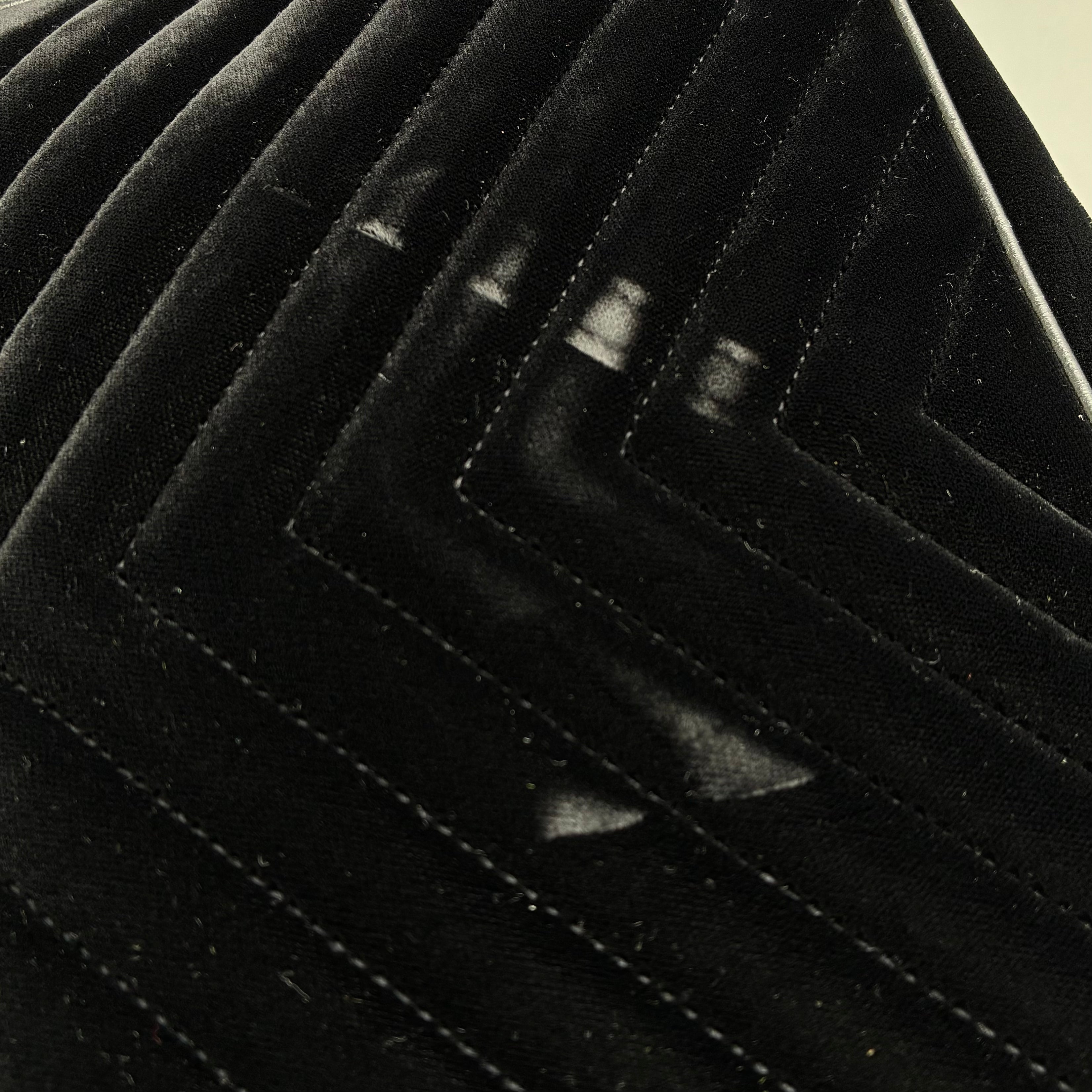 Saint Laurent Black Velours Lou Camera Bag Shoulder Bag