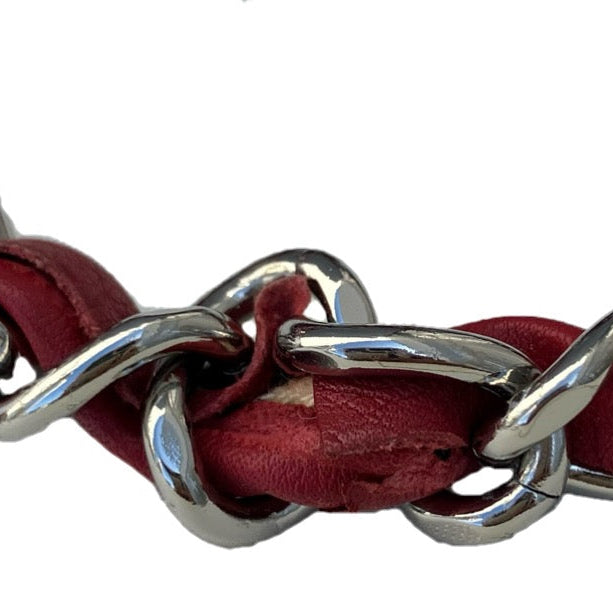 Chanel 2012-2013 Red Caviar Skin French Riviera Shoulder Bag