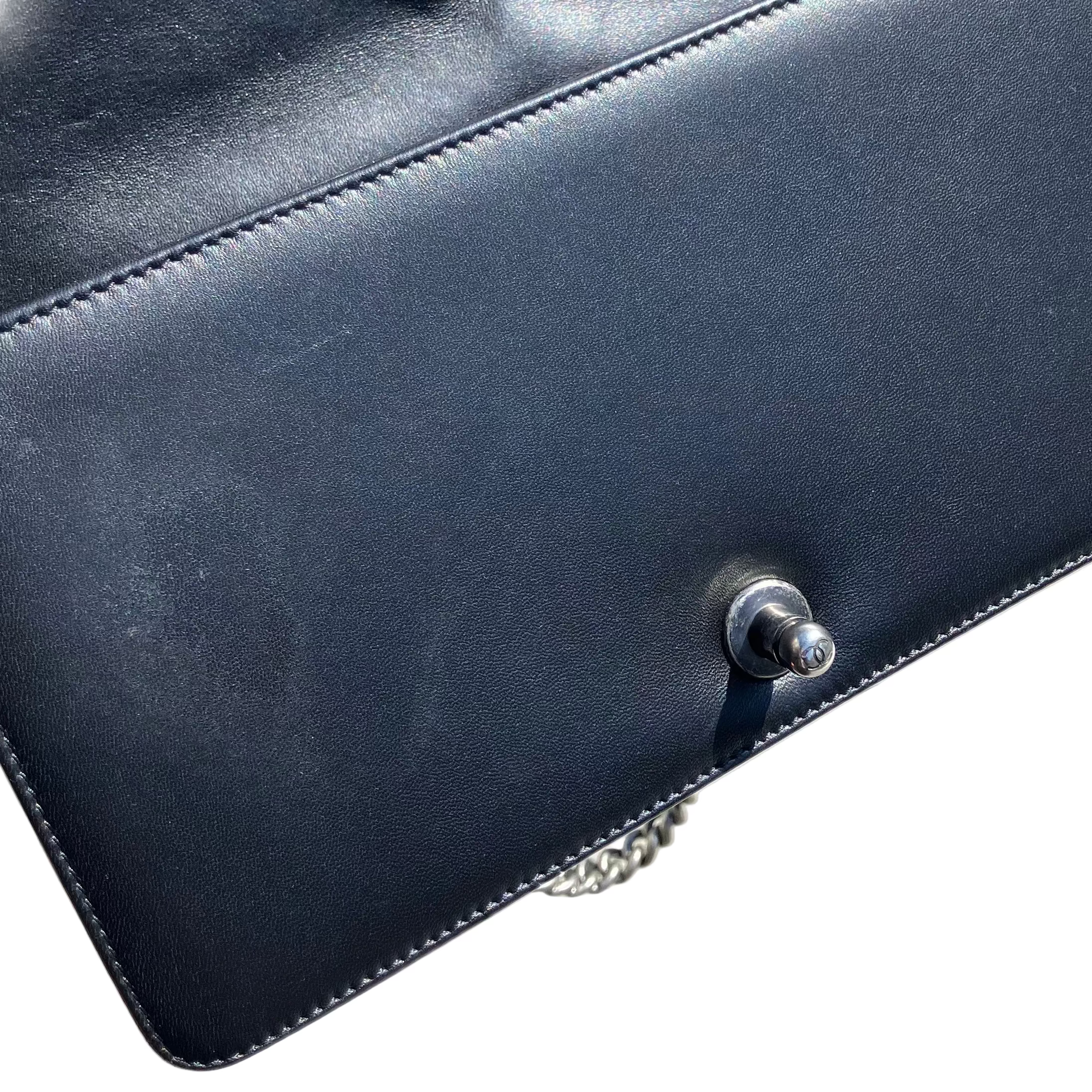 Boy Chanel 2013-2014 Black Lambskin Medium Shoulder Bag