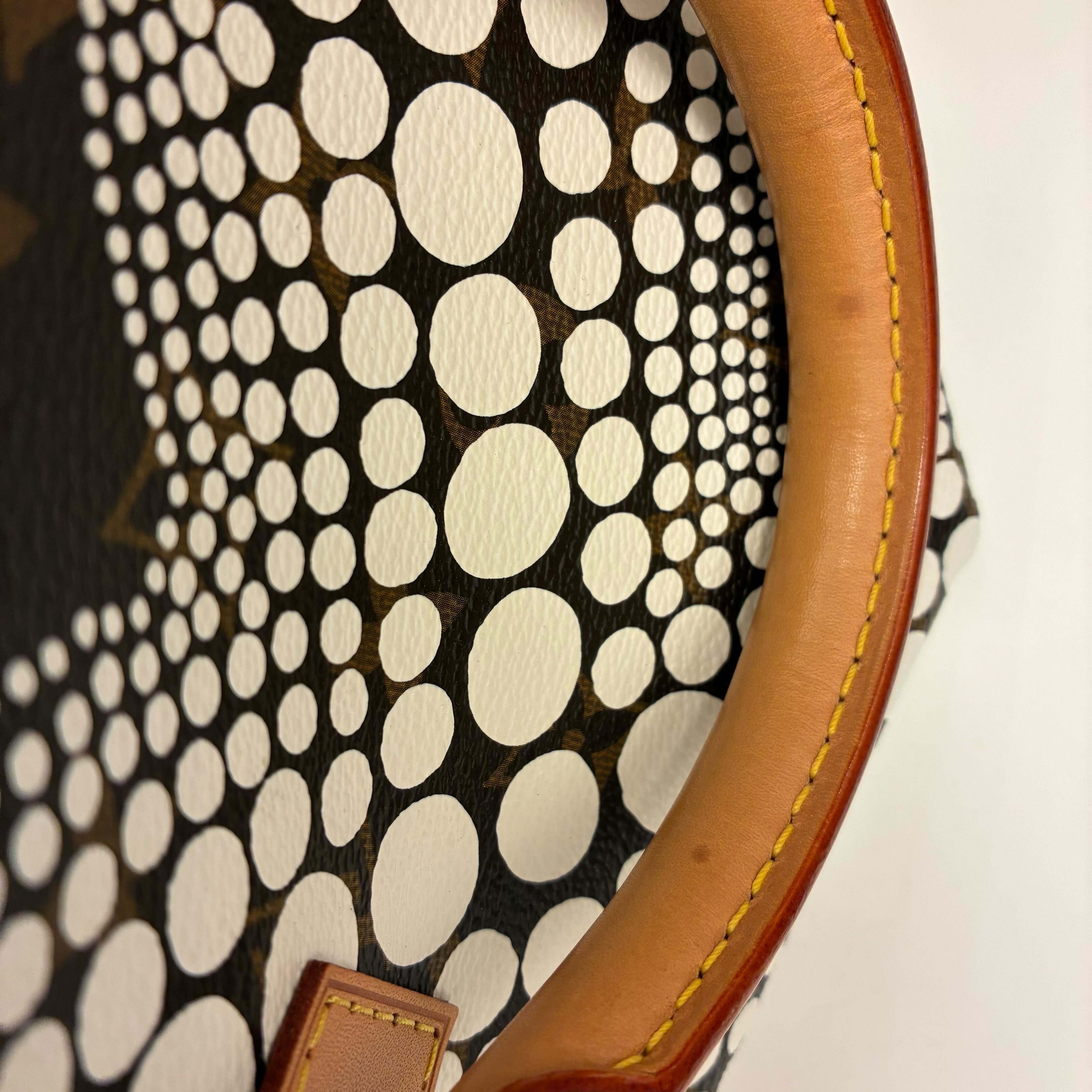 Louis Vuitton Yayoi Kusama 2012 White Monogram Town Speedy 30 Handbag M40690