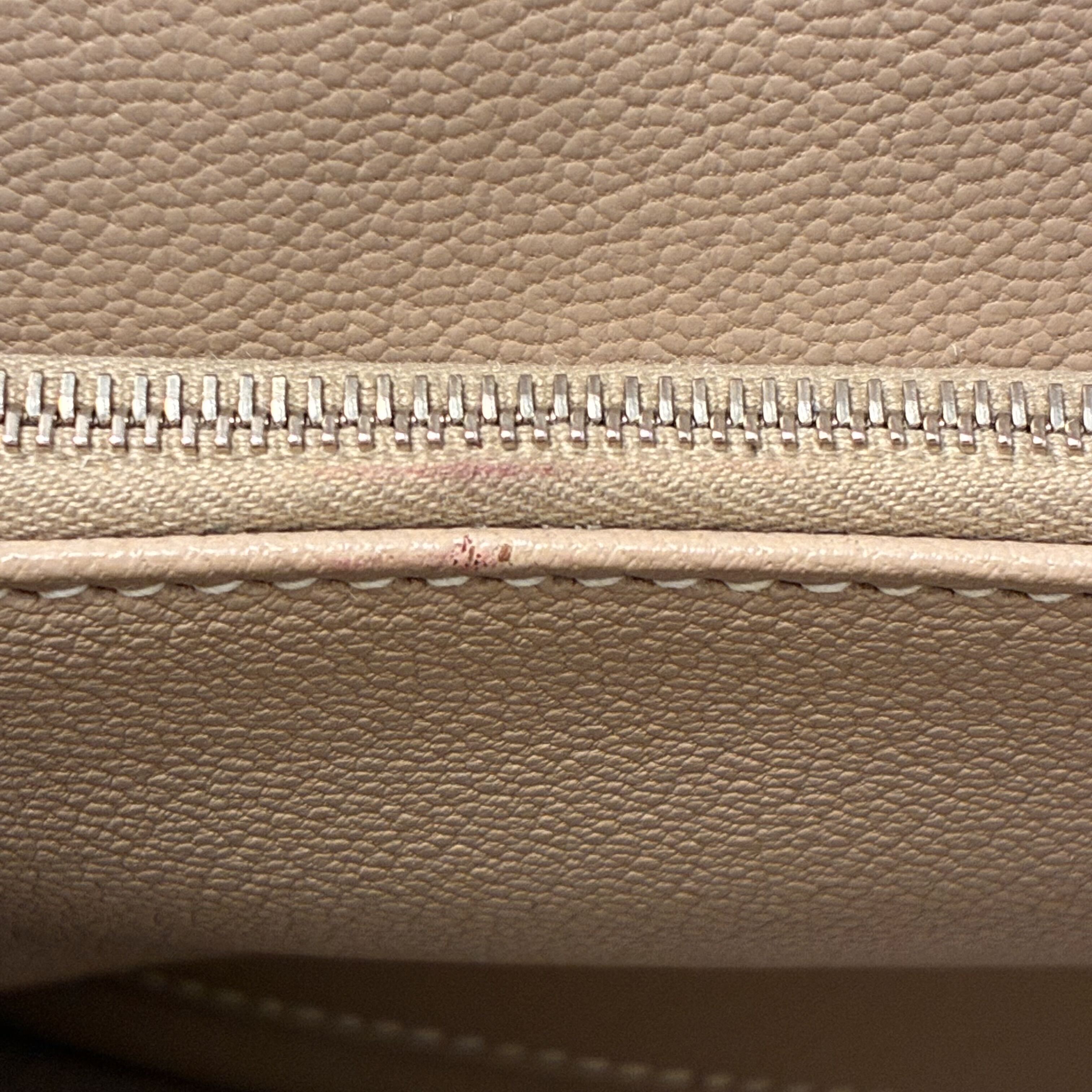 Hermes Argile Taurillon Clemence Jypsiere 31 Shoulder Bag